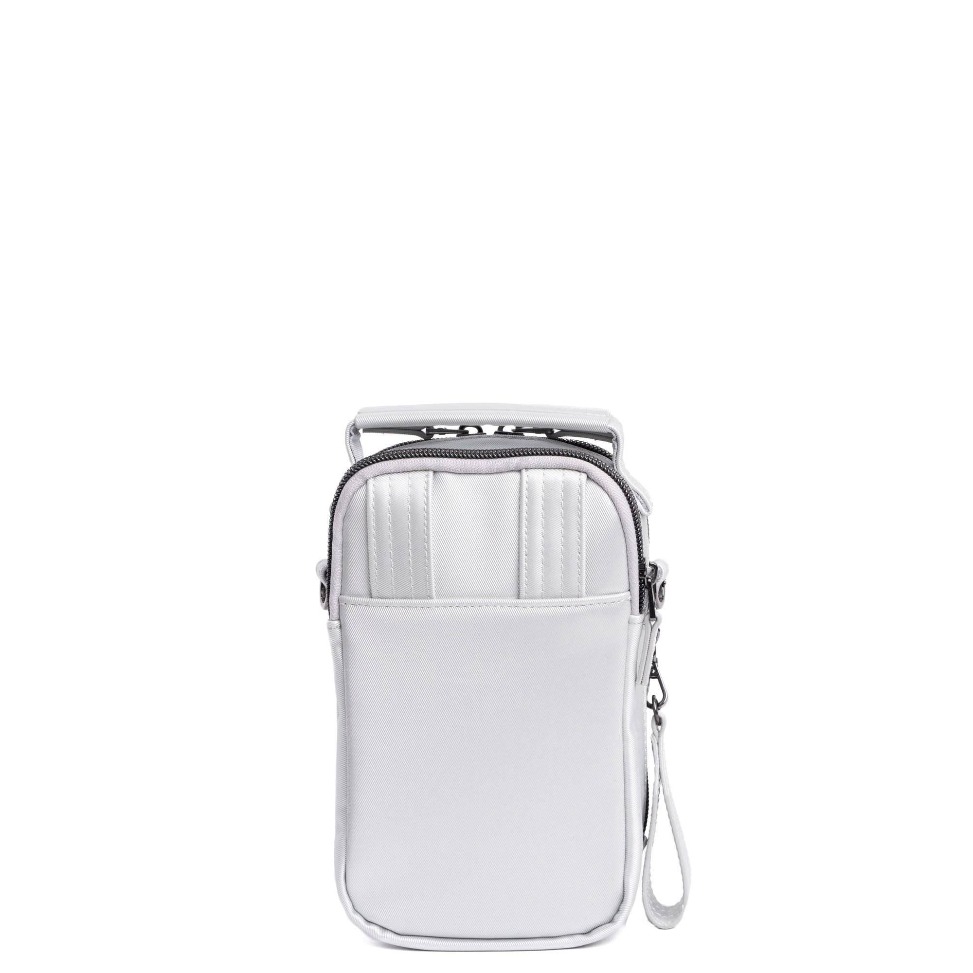 Skeeter Mini Bridge Satin Luxe VL Convertible Crossbody Bag - METALLIC SILVER - SkeeterMiniBridge_SatinLuxe_MetallicSilver_04