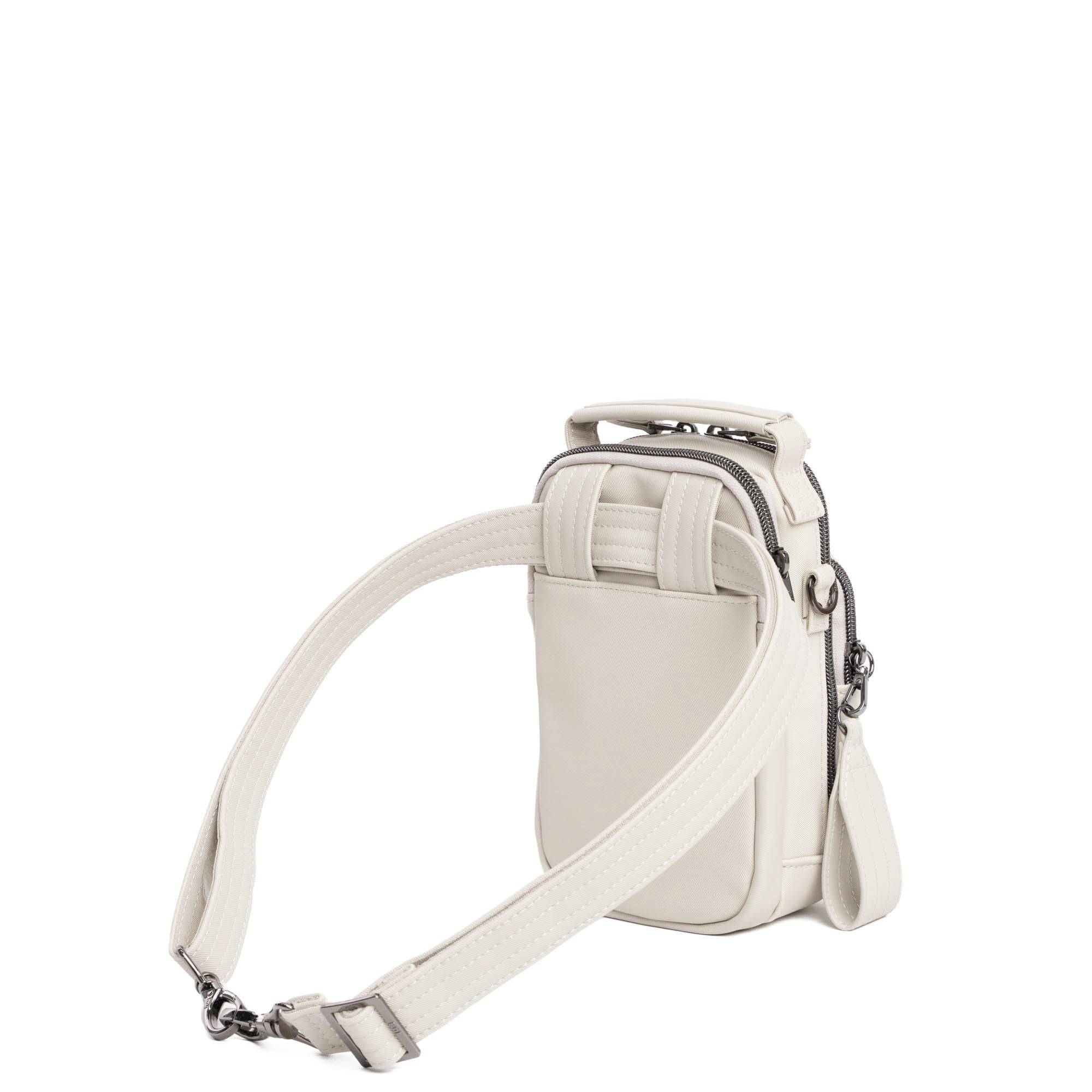 Skeeter Mini Bridge Satin Luxe VL Convertible Crossbody Bag - PEBBLE - SkeeterMiniBridge_SatinLuxe_Pebble_05