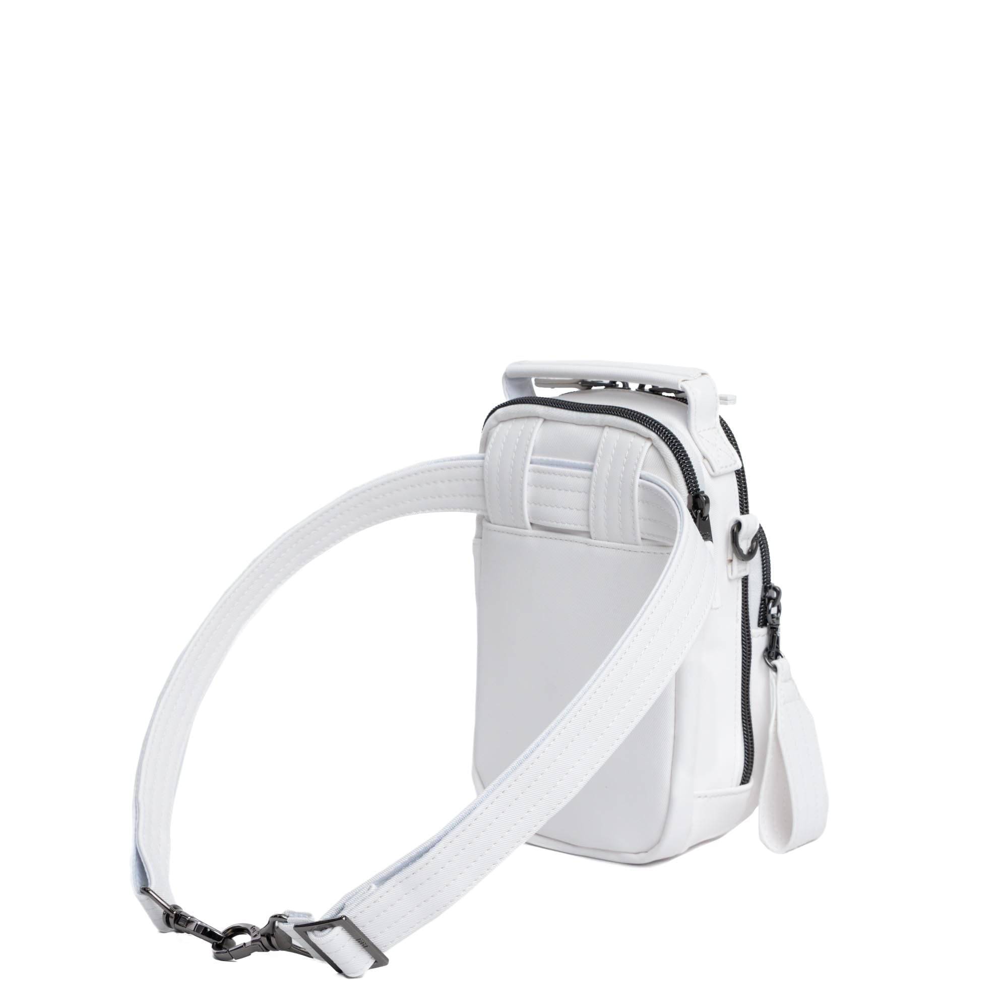 Skeeter Mini Bridge Satin Luxe VL Convertible Crossbody Bag - WHITE - SkeeterMiniBridge_SatinLuxe_White_05