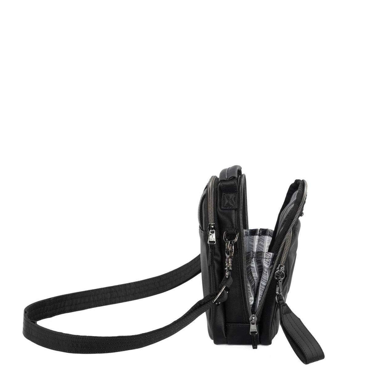 Skeeter Mini SE Satin Luxe VL Convertible Crossbody Bag - BLACK - SkeeterMiniSE_SatinLuxe_Black_04