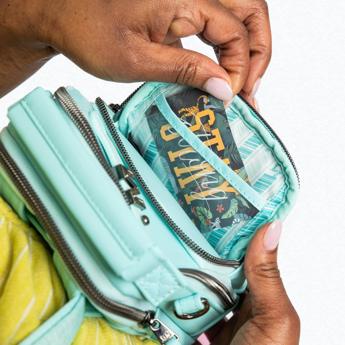 Skeeter Mini SE Satin Luxe VL Convertible Crossbody Bag - - SkeeterMiniSE_SatinLuxe_Lifestyle_08