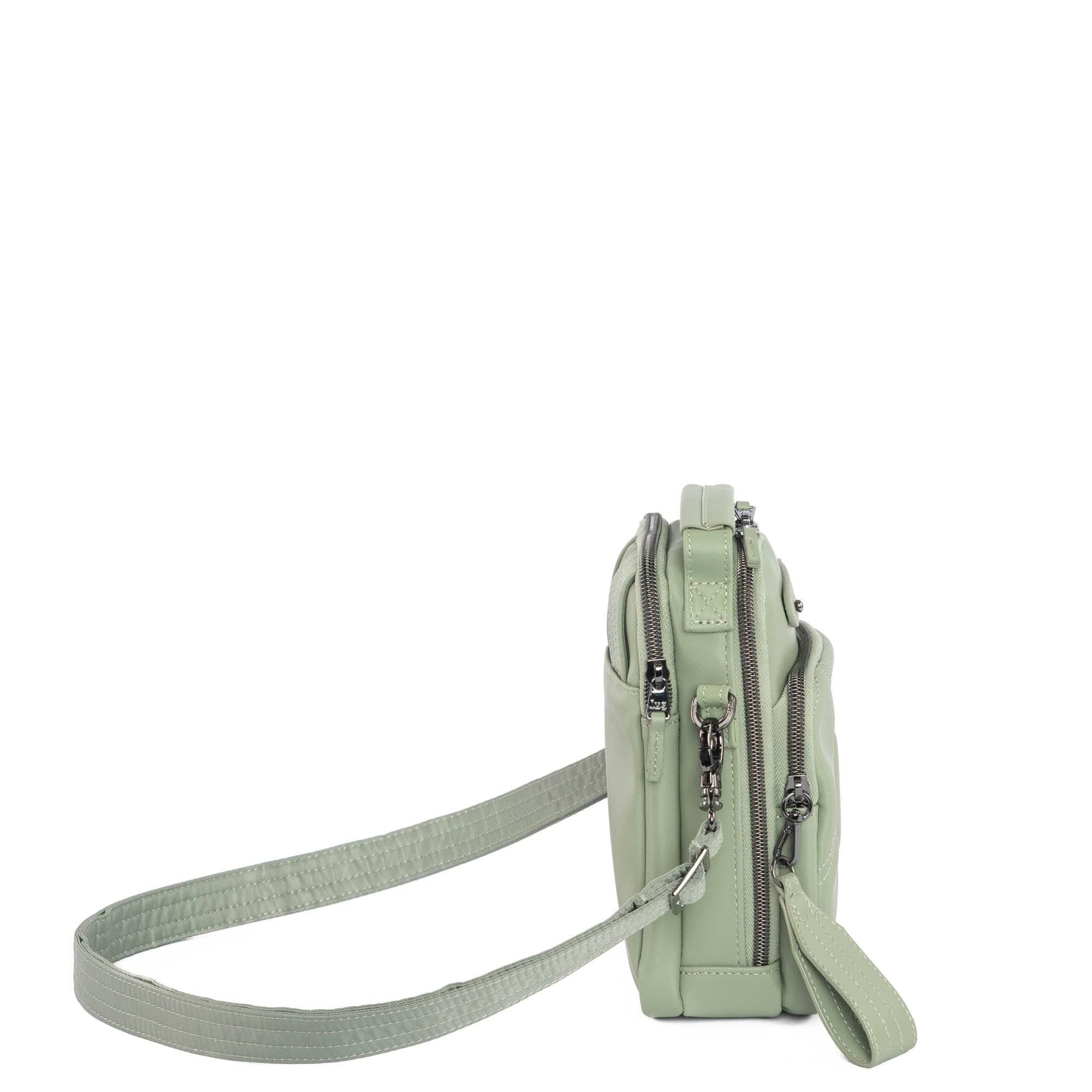 Skeeter Mini SE Satin Luxe VL Convertible Crossbody Bag - SAGE GREEN - SkeeterMiniSE_SatinLuxe_SageGreen_03