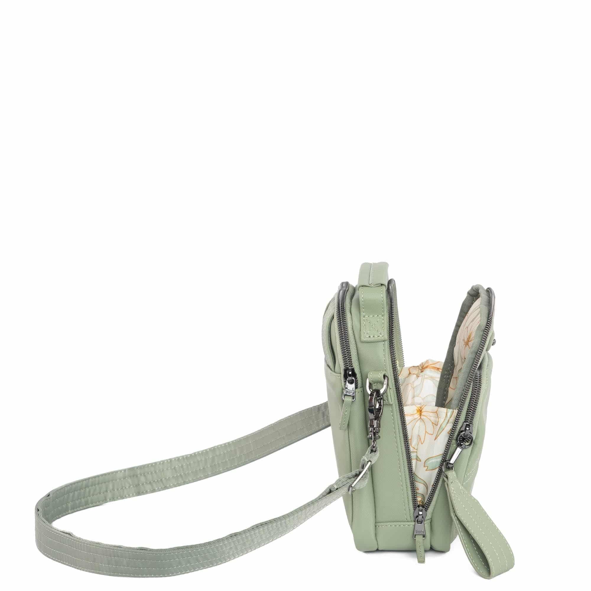Skeeter Mini SE Satin Luxe VL Convertible Crossbody Bag - SAGE GREEN - SkeeterMiniSE_SatinLuxe_SageGreen_04