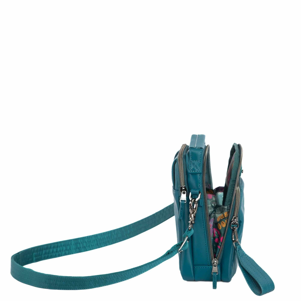 Skeeter Mini SE Satin Luxe VL Convertible Crossbody Bag - TEAL - SkeeterMiniSE_SatinLuxe_Teal_04