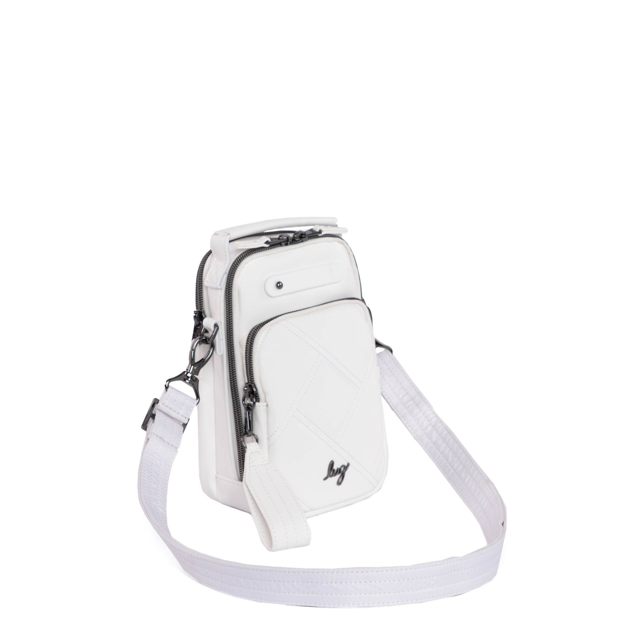 Skeeter Mini SE Satin Luxe VL Convertible Crossbody Bag - WHITE - SkeeterMiniSE_SatinLuxe_White_02