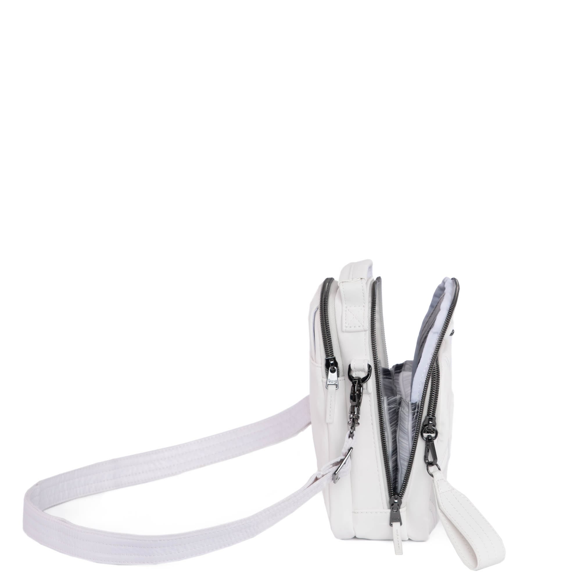 Skeeter Mini SE Satin Luxe VL Convertible Crossbody Bag - WHITE - SkeeterMiniSE_SatinLuxe_White_04