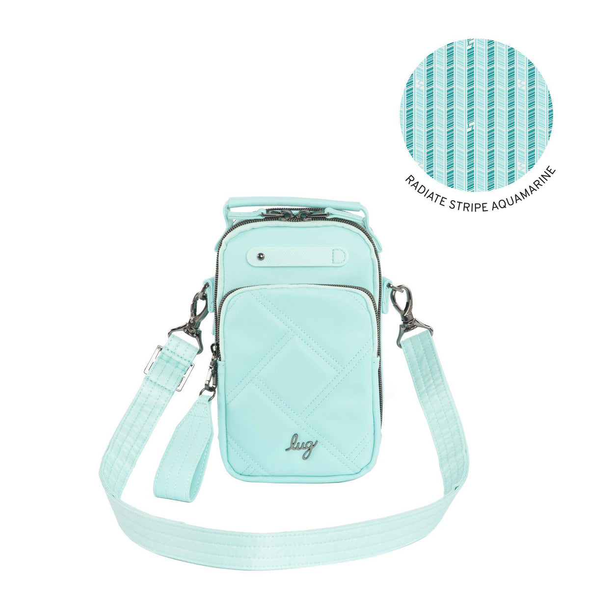 Skeeter Mini SE Satin Luxe VL Convertible Crossbody Bag - AQUAMARINE - SkeeterSE_AquamarineBlue