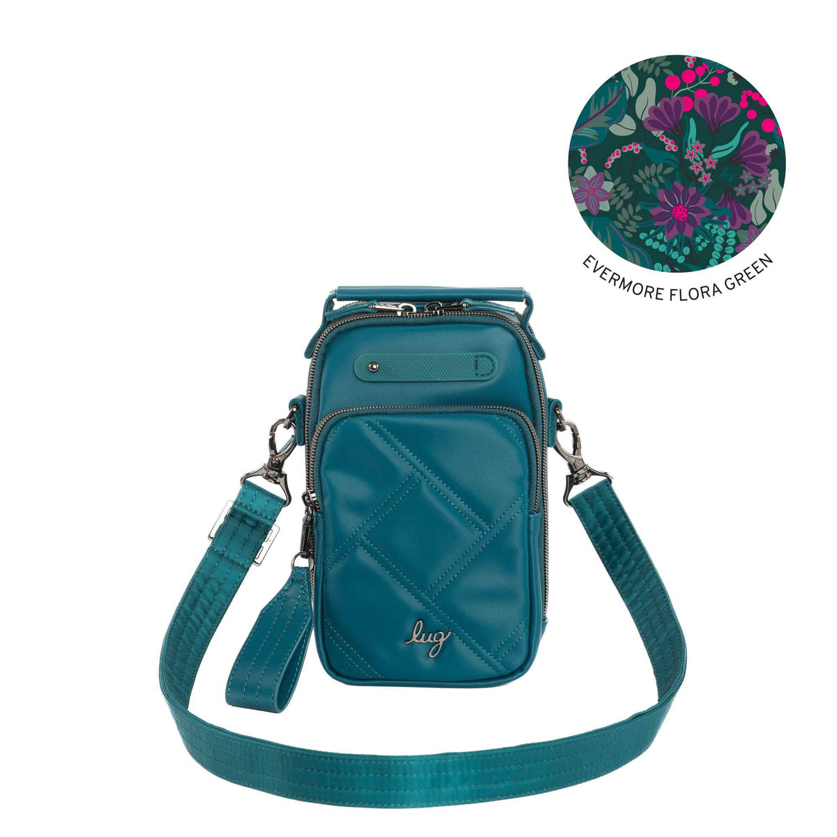 Skeeter Mini SE Satin Luxe VL Convertible Crossbody Bag - TEAL - SkeeterSE_Teal