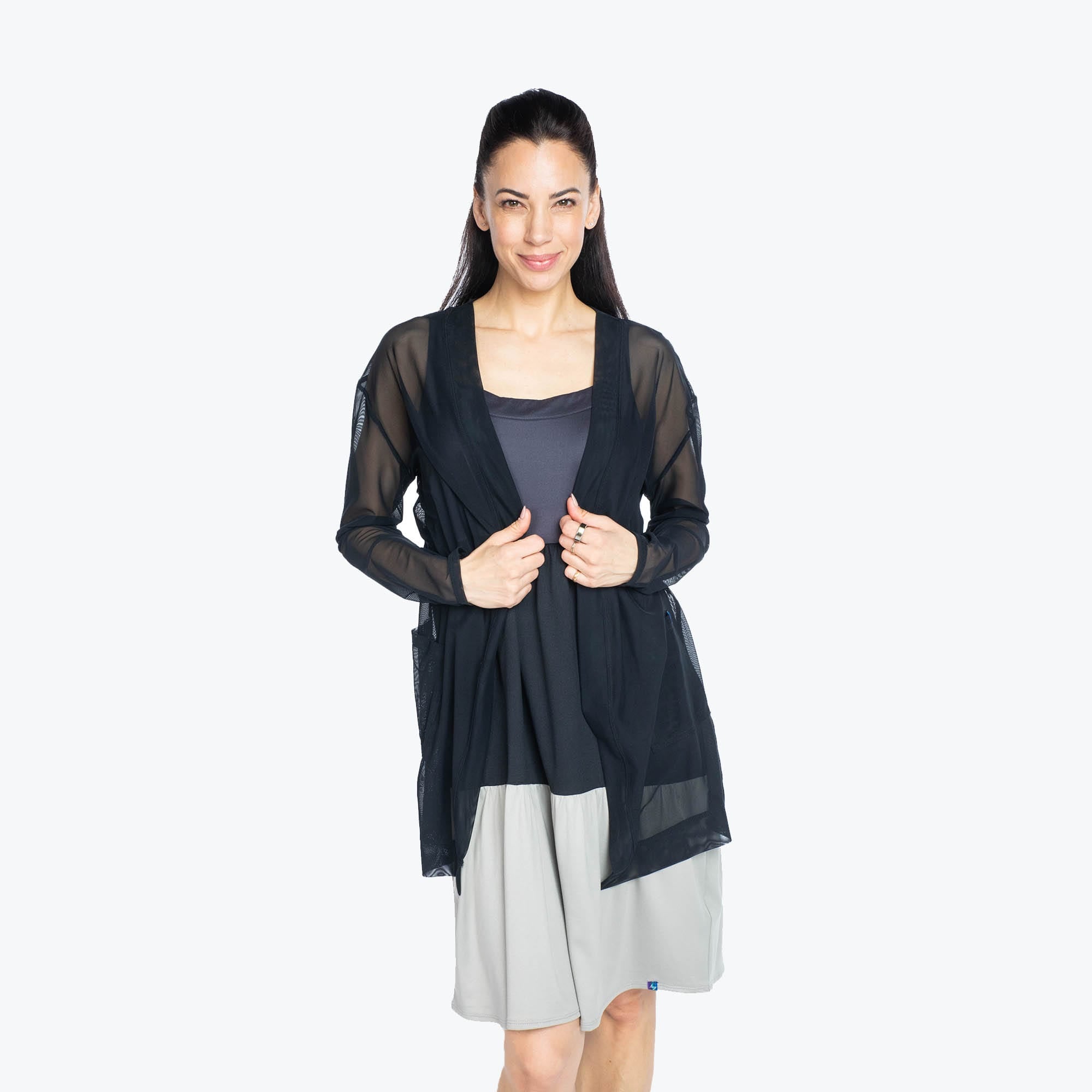 Skeeter Lightweight Cardigan - BLACK - Skeeter_Black_S_01