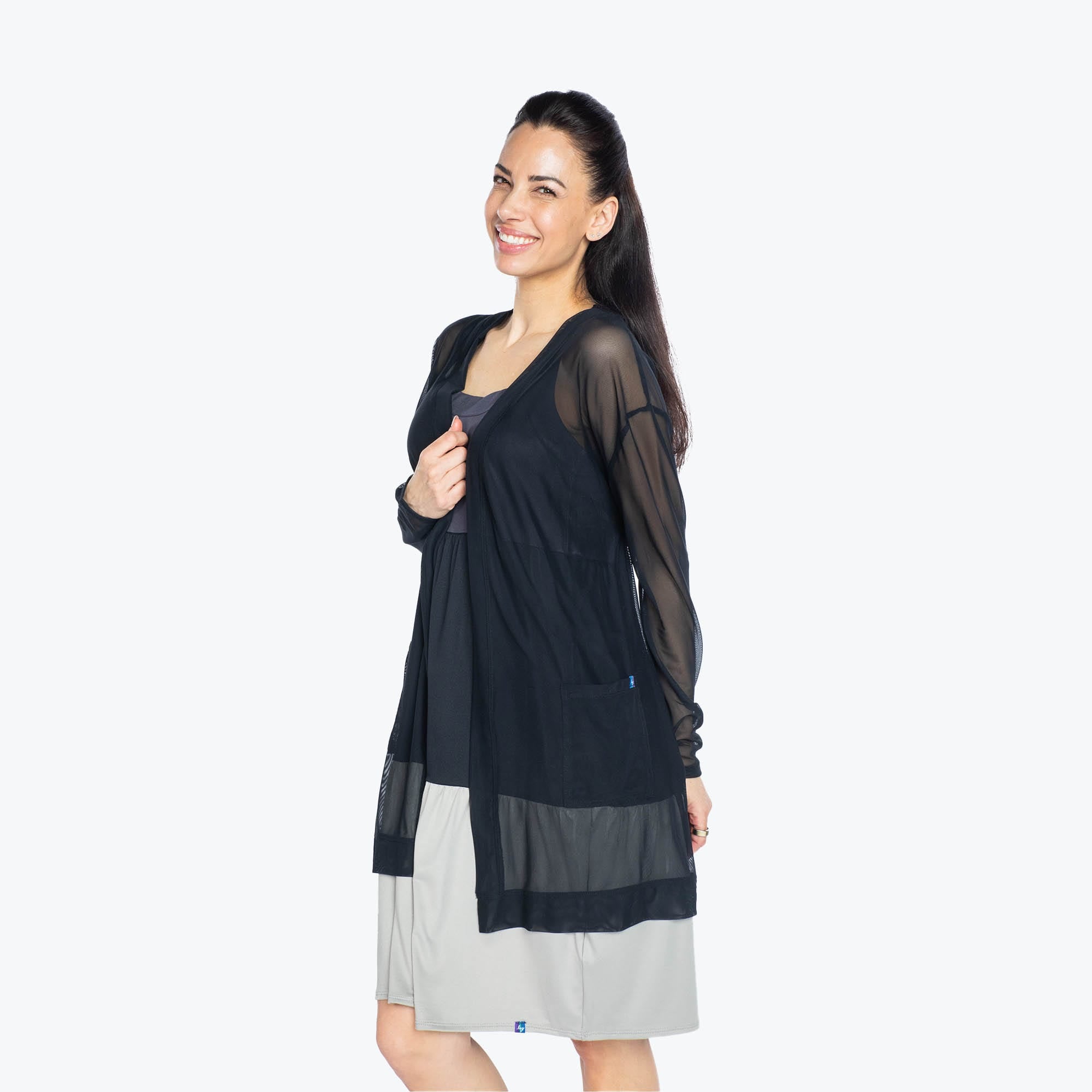Skeeter Lightweight Cardigan - BLACK - Skeeter_Black_S_03