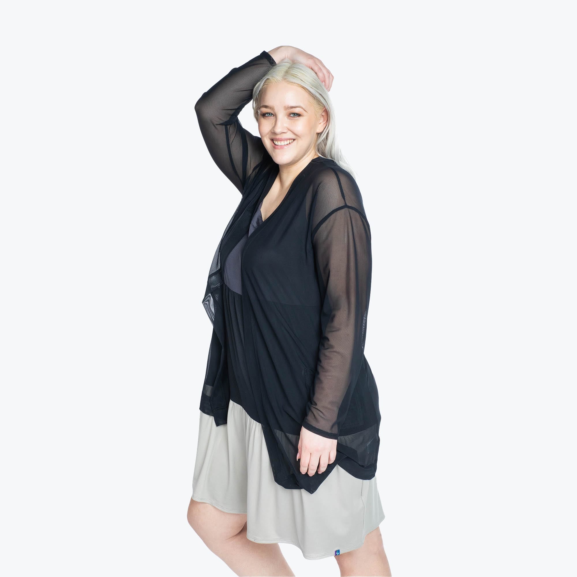 Skeeter Lightweight Cardigan - BLACK - Skeeter_Black_XL_03