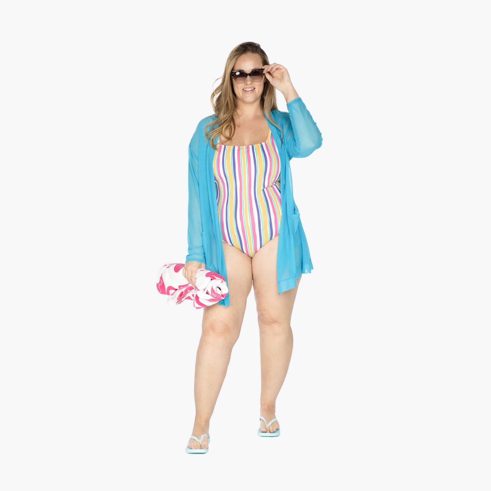 Skeeter Lightweight Cardigan - SKY BLUE - Skeeter_Skyblue_Swimwear