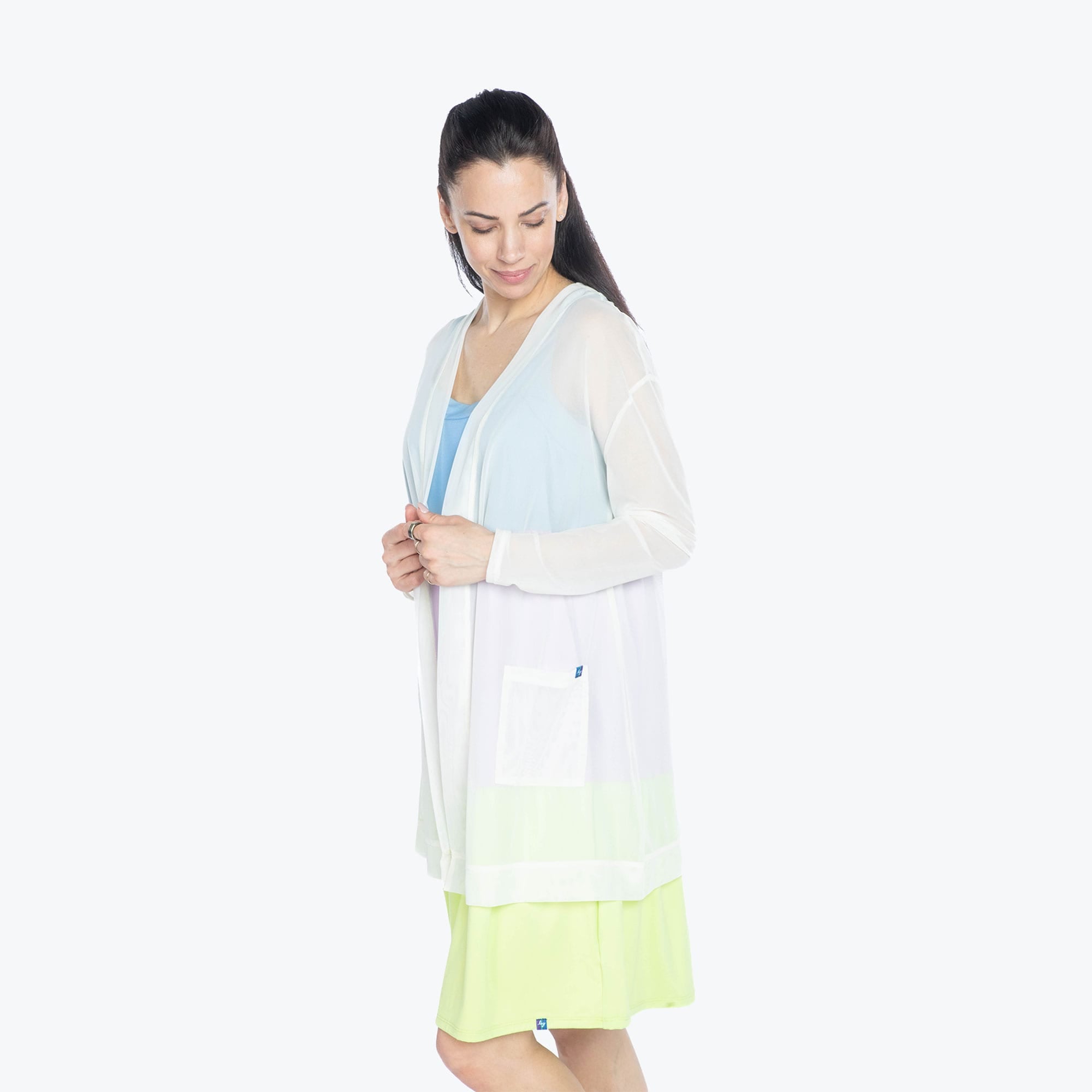 Skeeter Lightweight Cardigan - WHITE - Skeeter_White_S_03