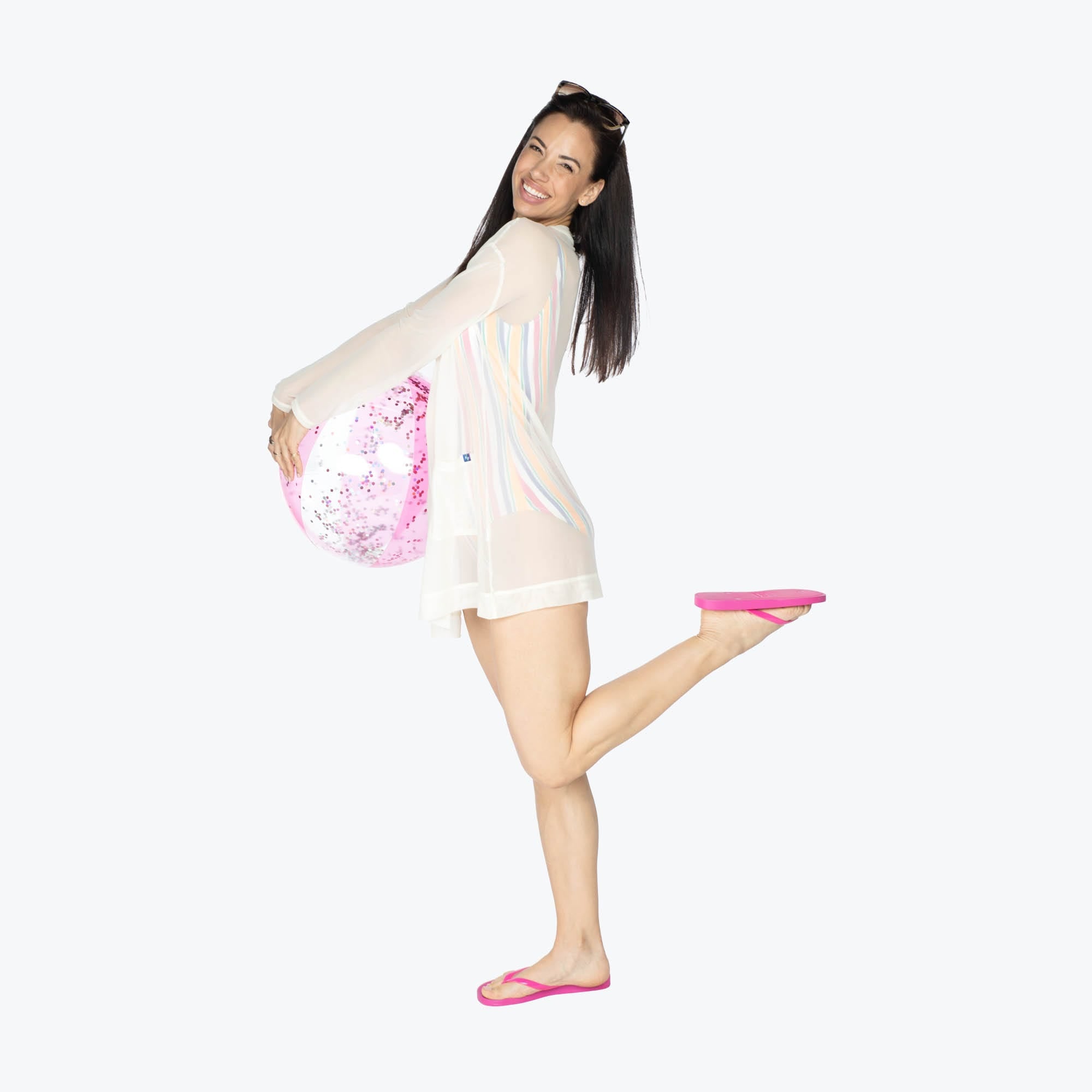 Skeeter Lightweight Cardigan - WHITE - Skeeter_White_Swimwear