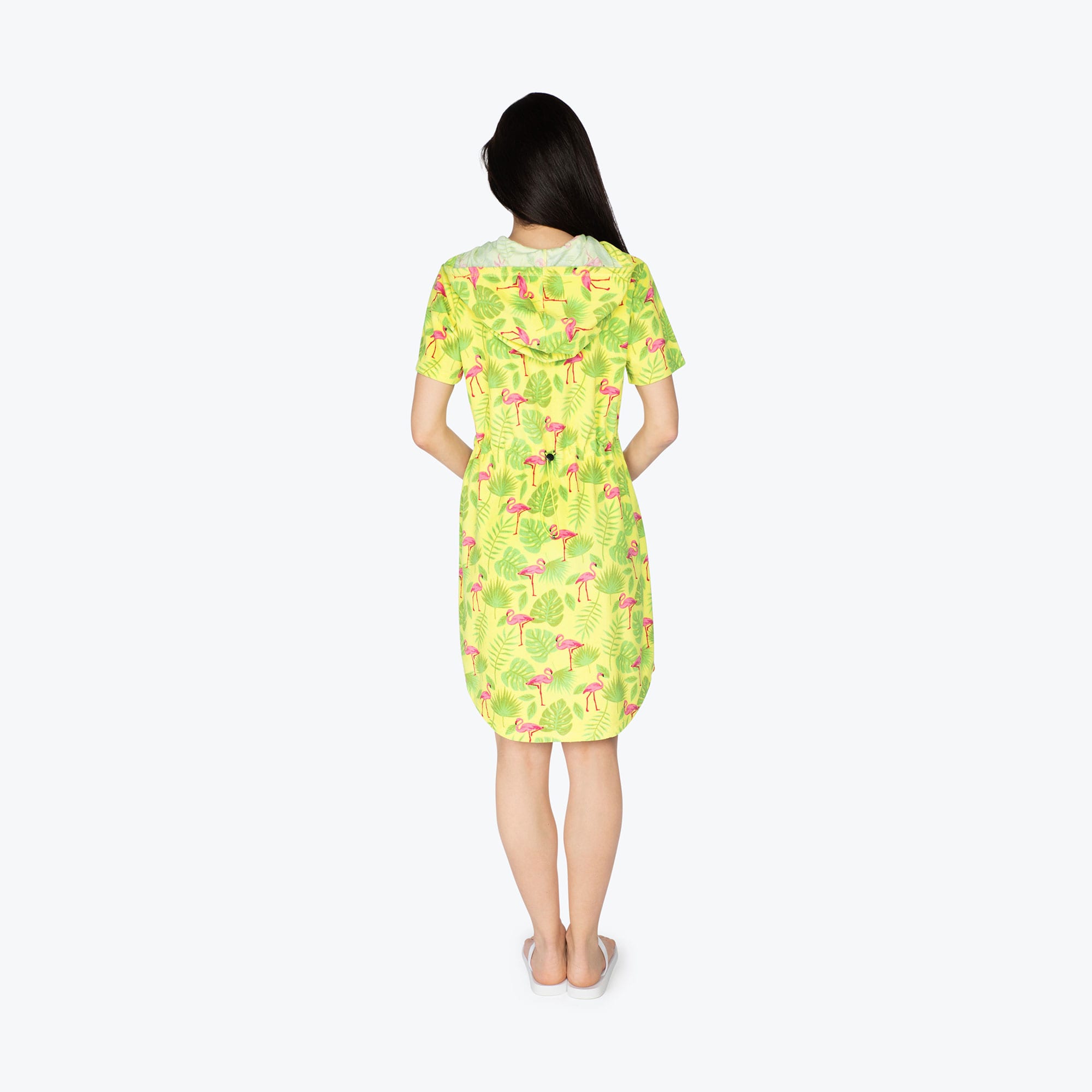 Skipper Coverup Hooded Dress - FLAMINGO LIME - Skipper_Apparel_-Flamingo_Lime_S_02