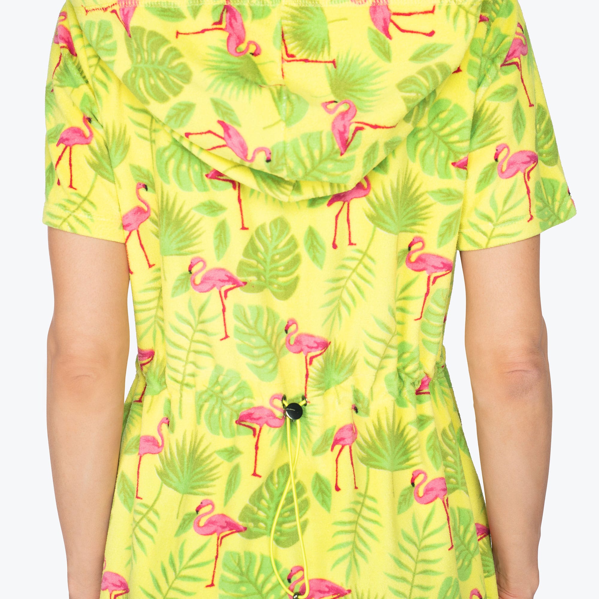 Skipper Coverup Hooded Dress - FLAMINGO LIME - Skipper_Apparel_-Flamingo_Lime_S_04b