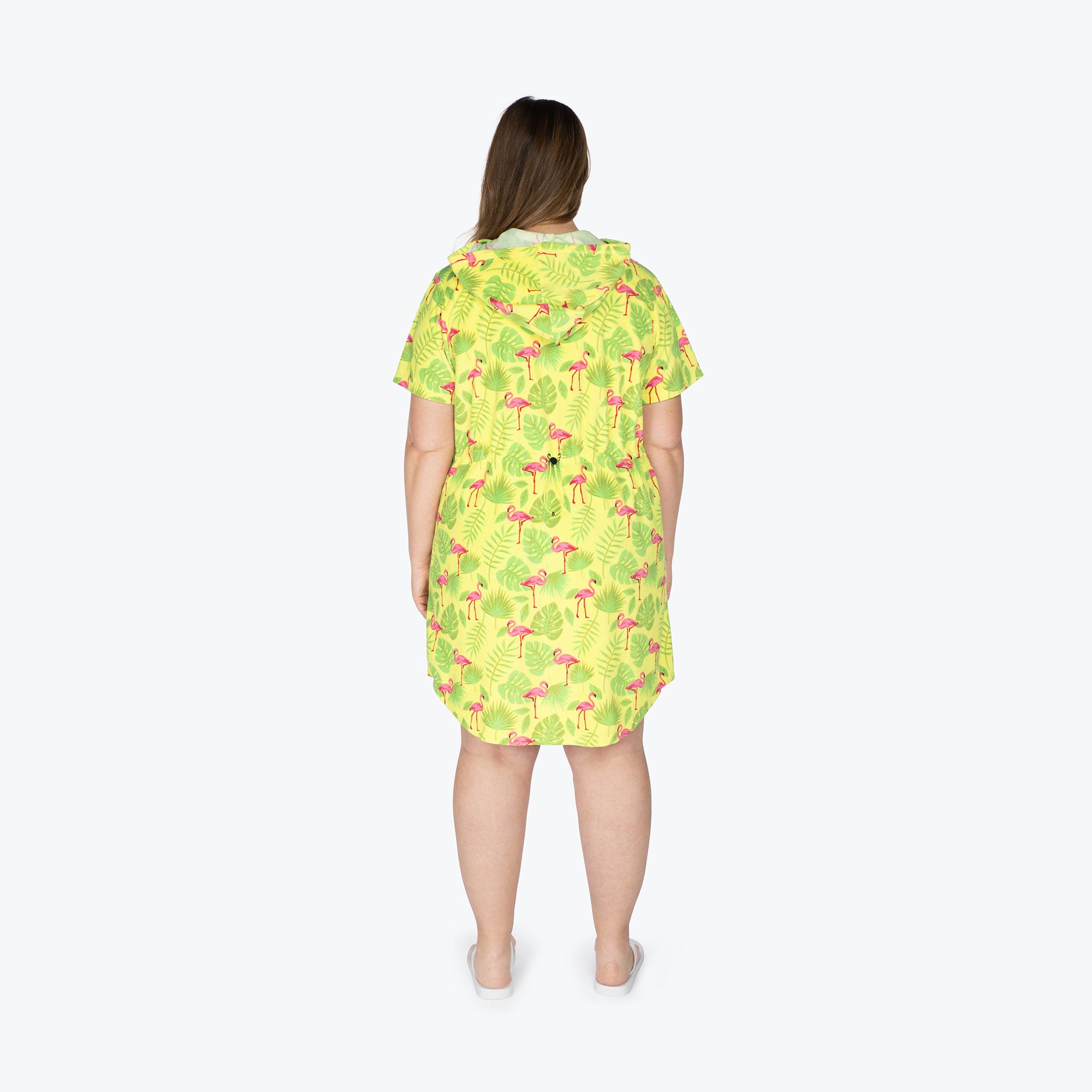 Skipper Coverup Hooded Dress - FLAMINGO LIME - Skipper_Apparel_-Flamingo_Lime_XL_02