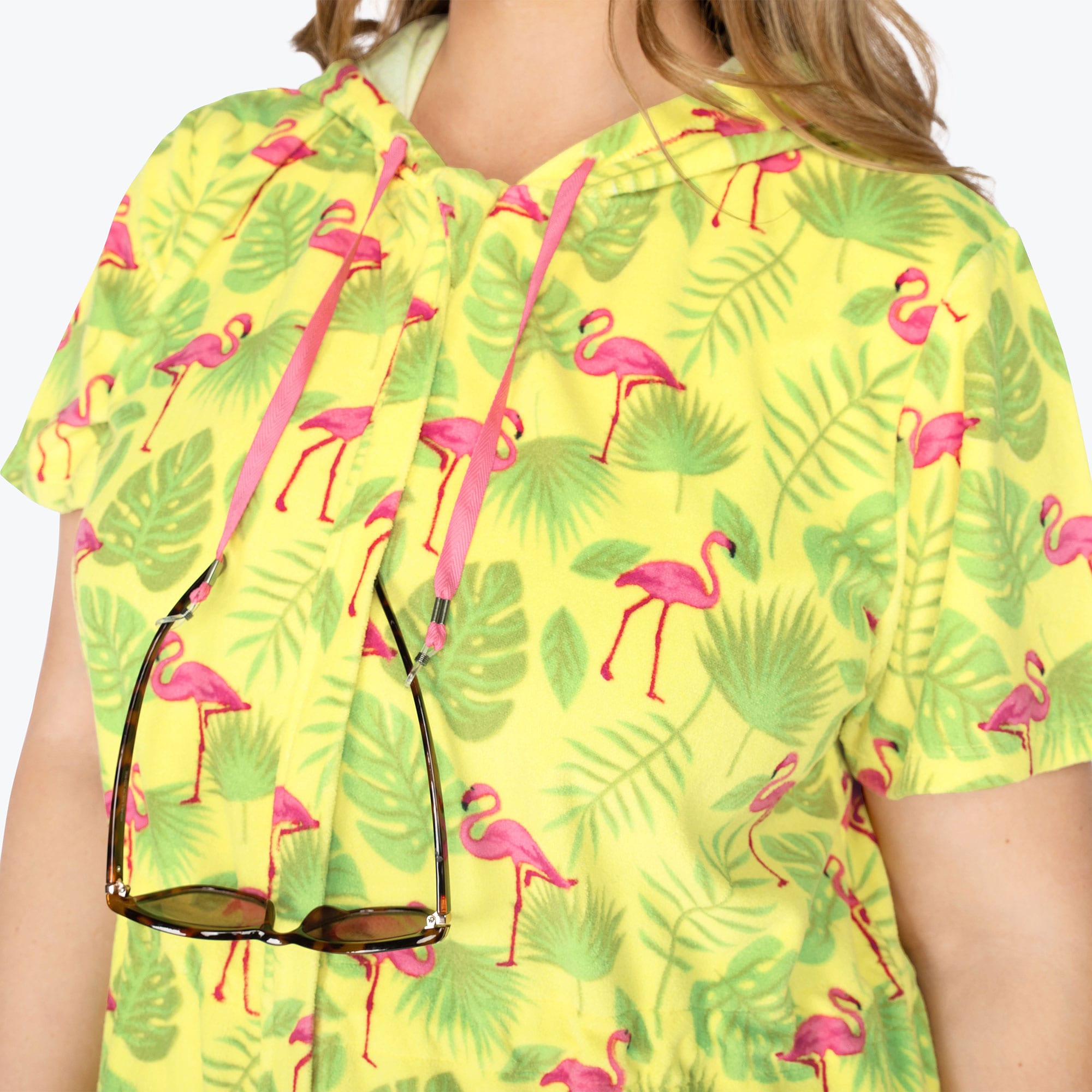 Skipper Coverup Hooded Dress - FLAMINGO LIME - Skipper_Apparel_-Flamingo_Lime_XL_04a