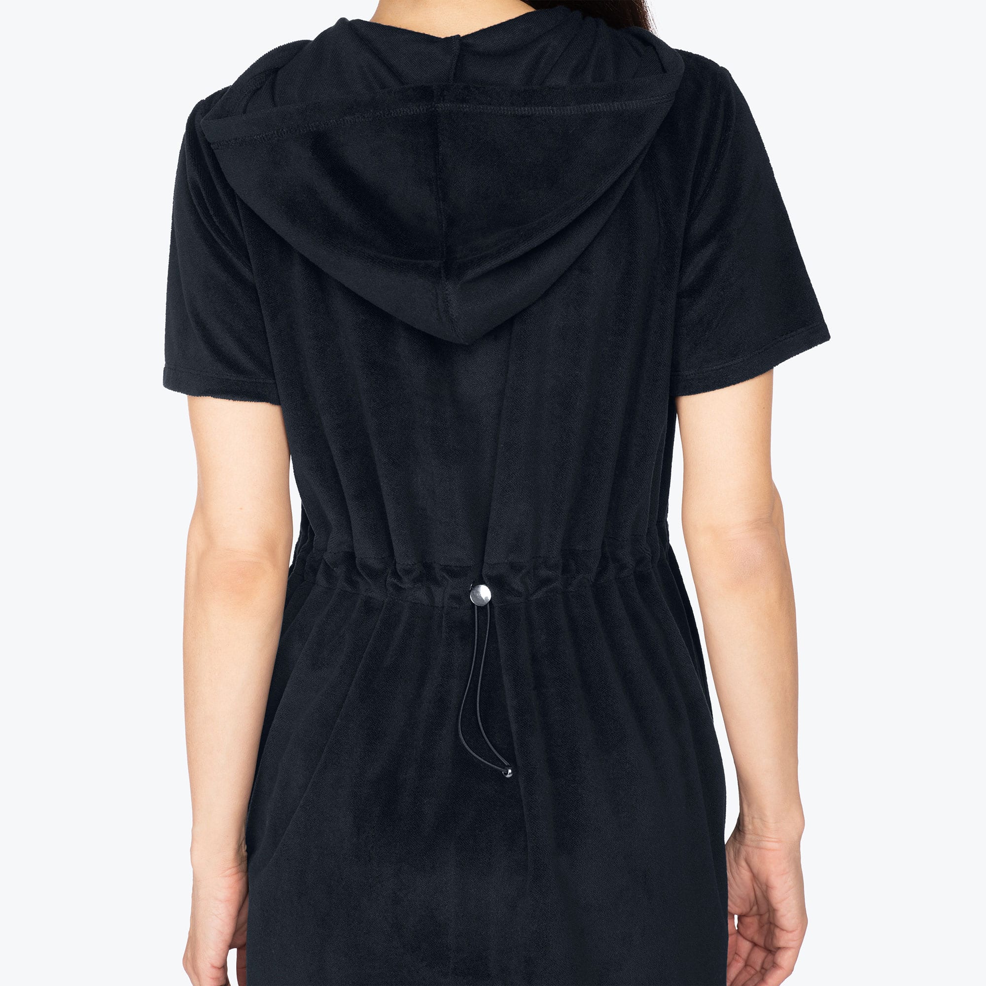 Skipper Coverup Hooded Dress - BLACK - Skipper_Apparel_Black_S_04b