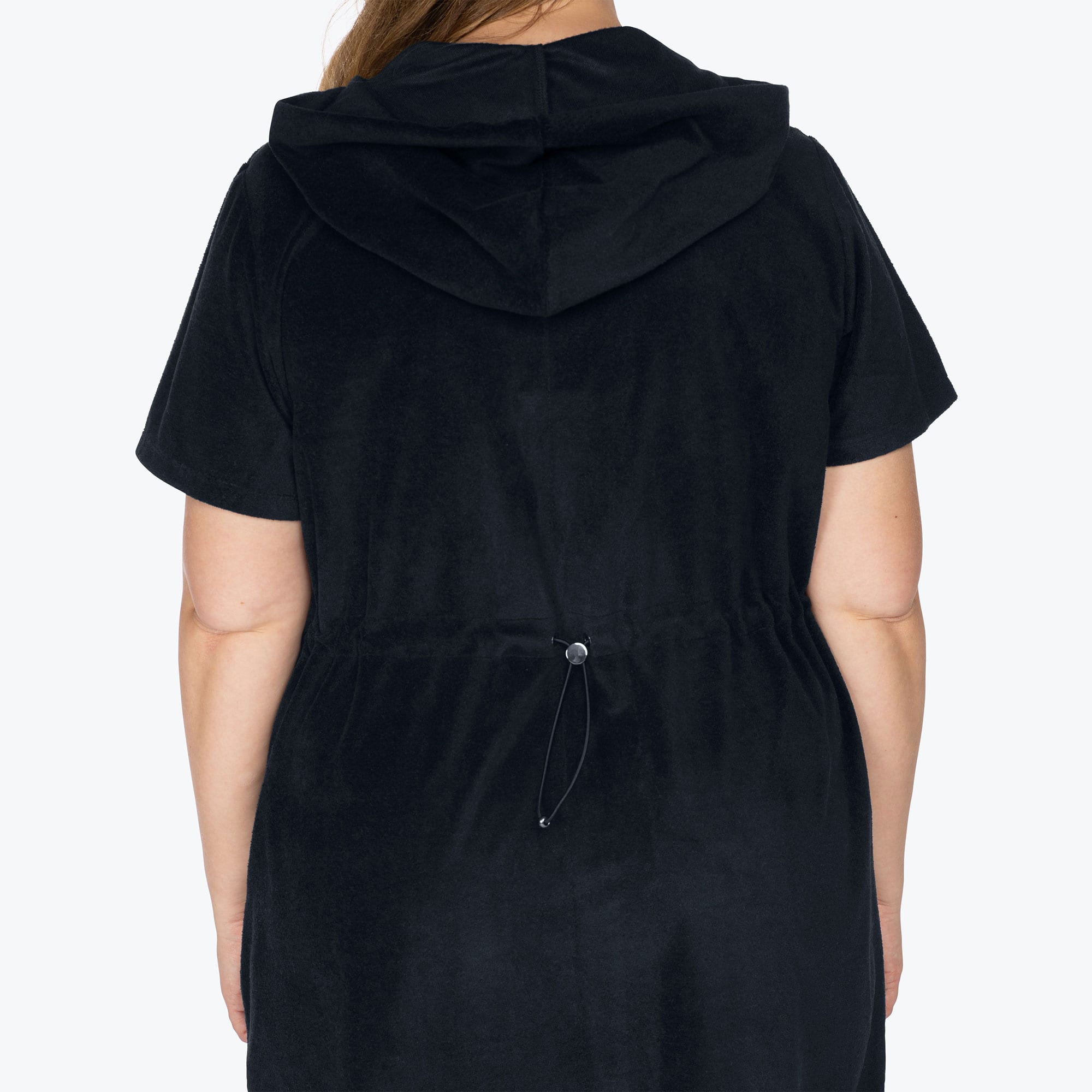 Skipper Coverup Hooded Dress - BLACK - Skipper_Apparel_Black_XL_04b