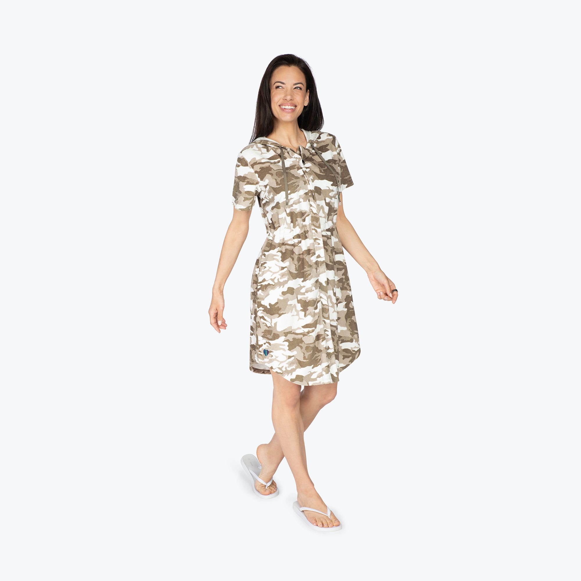 Skipper Coverup Hooded Dress - CAMO TAUPE - Skipper_Apparel_Camo_Taupe_S_01a