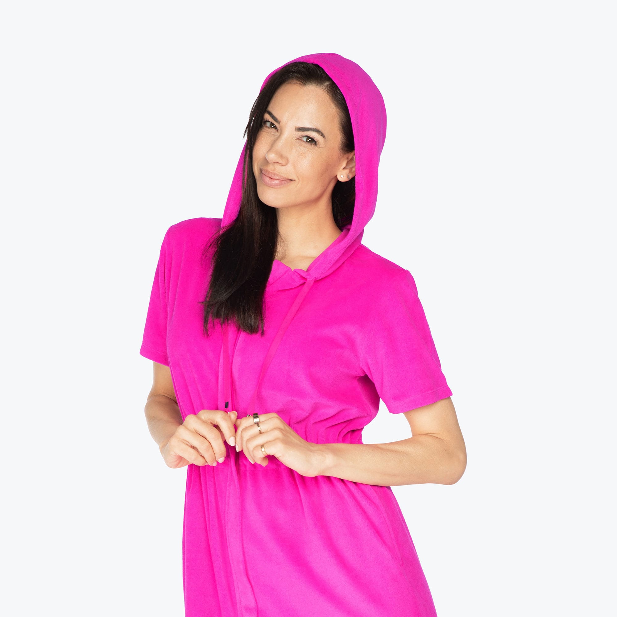 Skipper Coverup Hooded Dress - MAGENTA - Skipper_Apparel_Magenta_S_03
