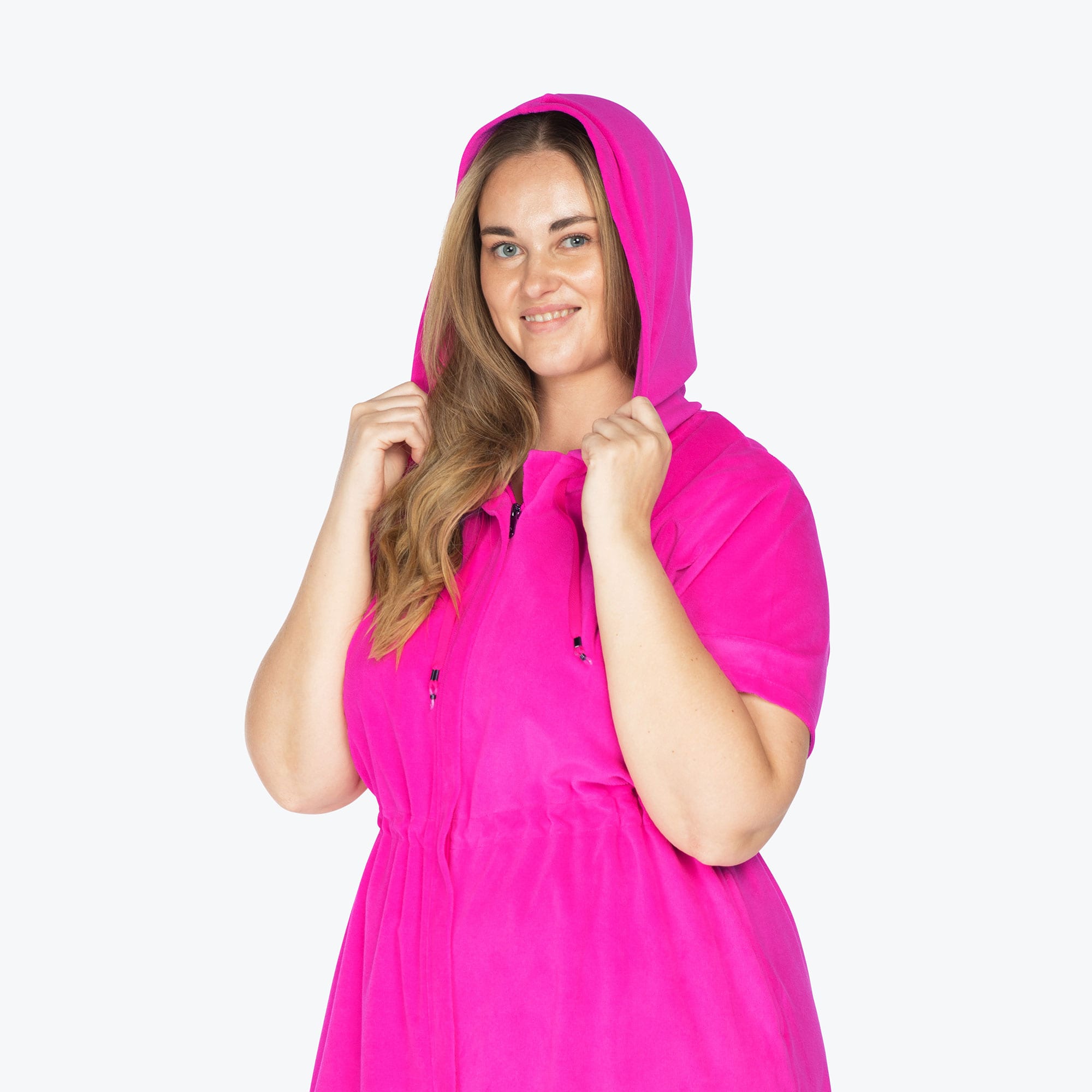 Skipper Coverup Hooded Dress - MAGENTA - Skipper_Apparel_Magenta_XL_03