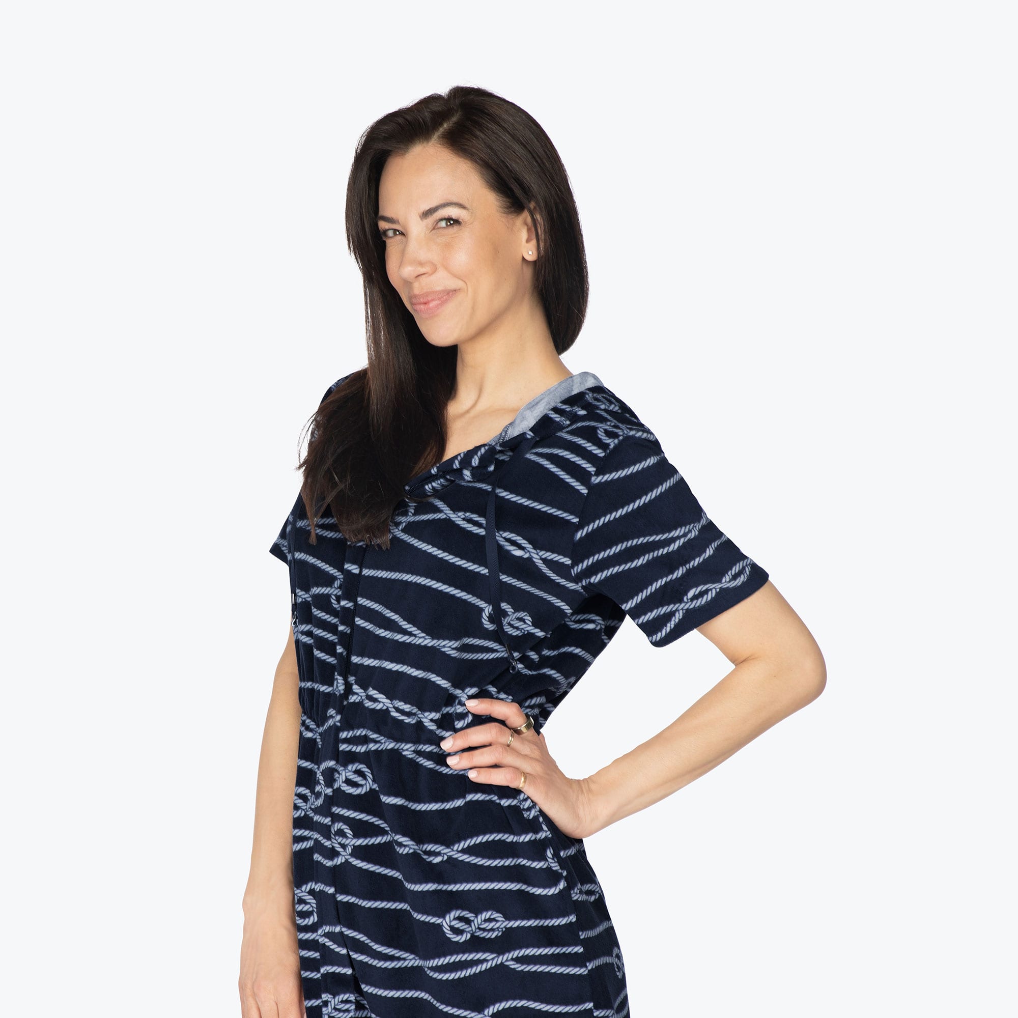 Skipper Coverup Hooded Dress - NAUTICAL NAVY - Skipper_Apparel_Nautical_Navy_S_03
