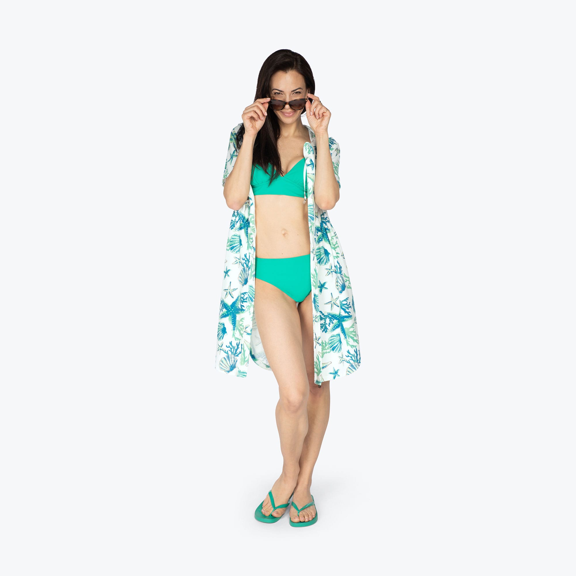 Skipper Coverup Hooded Dress - STARS AND SHELLS - Skipper_Apparel_Stars_Shells_S_05