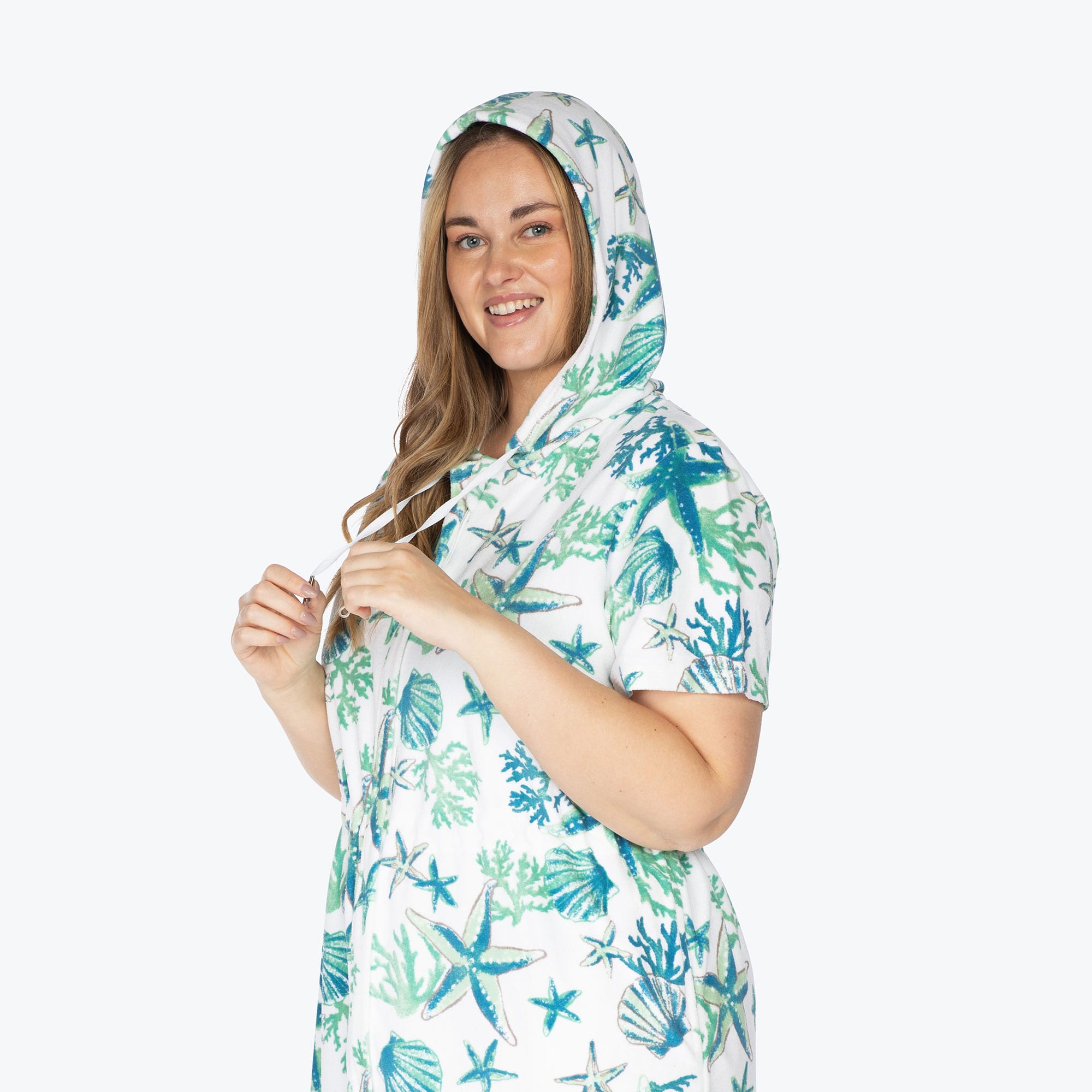 Skipper Coverup Hooded Dress - STARS AND SHELLS - Skipper_Apparel_Stars_Shells_XL_03
