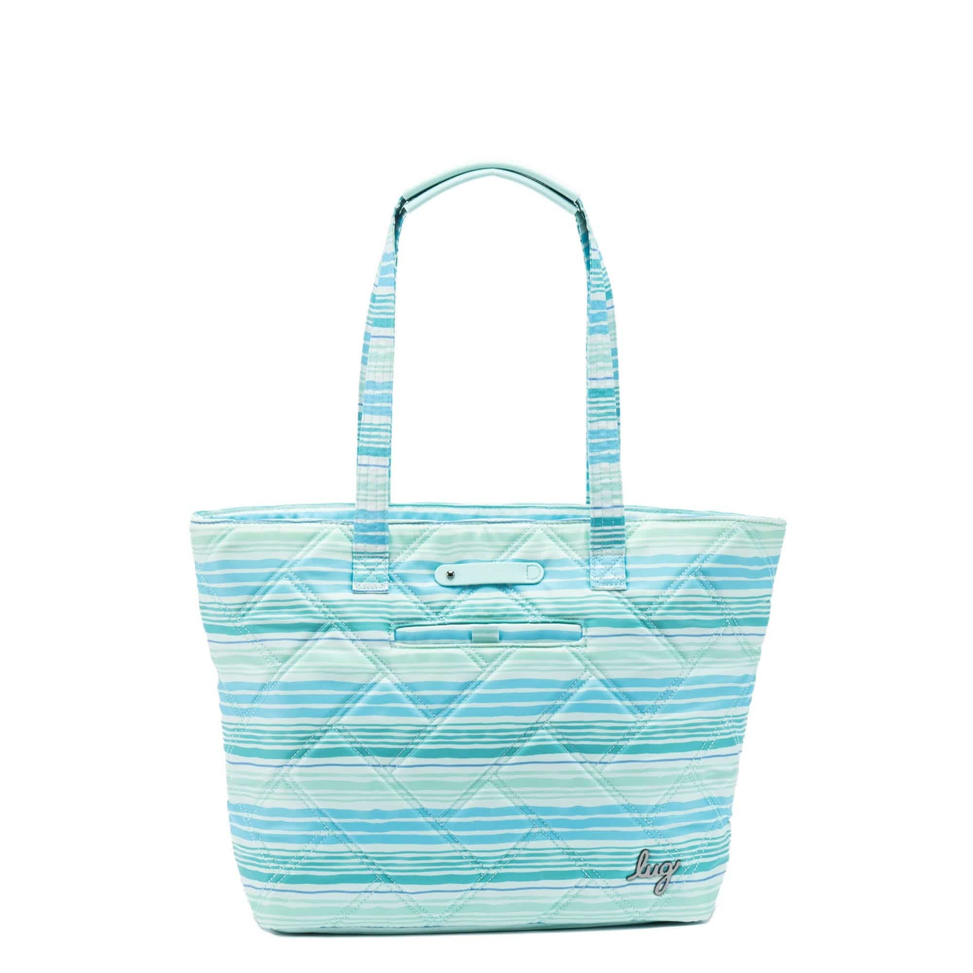 Skyliner Tote Bag - LOVE WAVES AQUA - Skyliner_LovewavesAqua_01