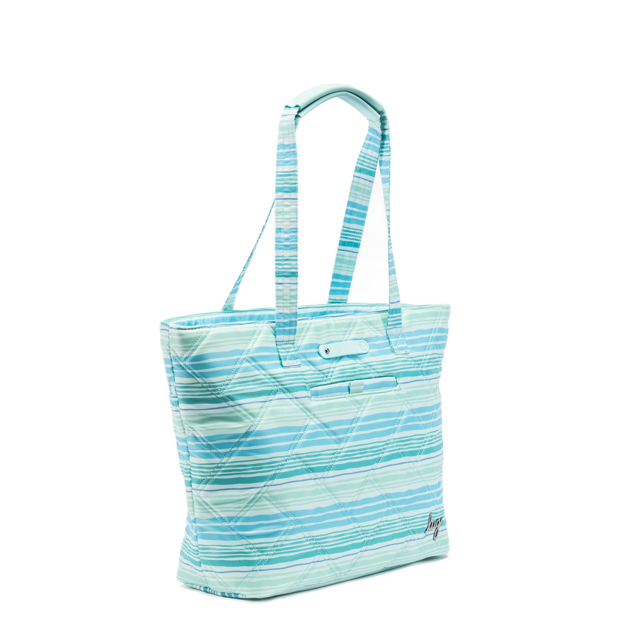 Skyliner Tote Bag - LOVE WAVES AQUA - Skyliner_LovewavesAqua_02