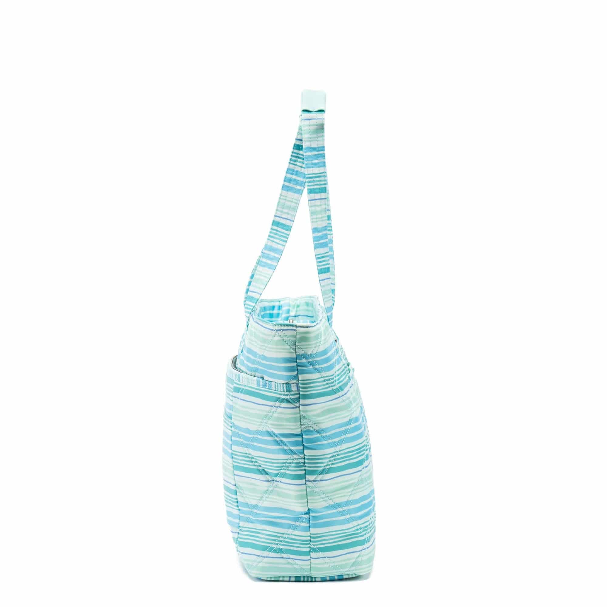 Skyliner Tote Bag - LOVE WAVES AQUA - Skyliner_LovewavesAqua_03
