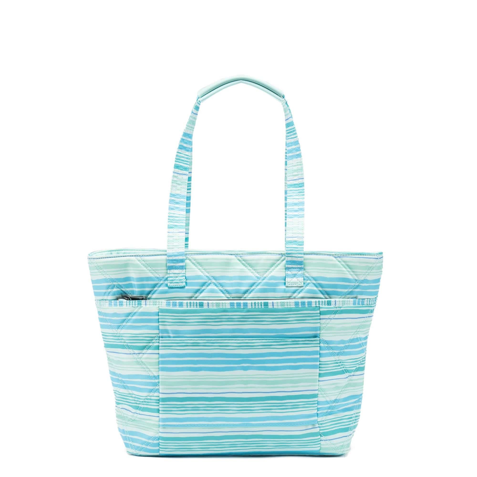 Skyliner Tote Bag - LOVE WAVES AQUA - Skyliner_LovewavesAqua_04