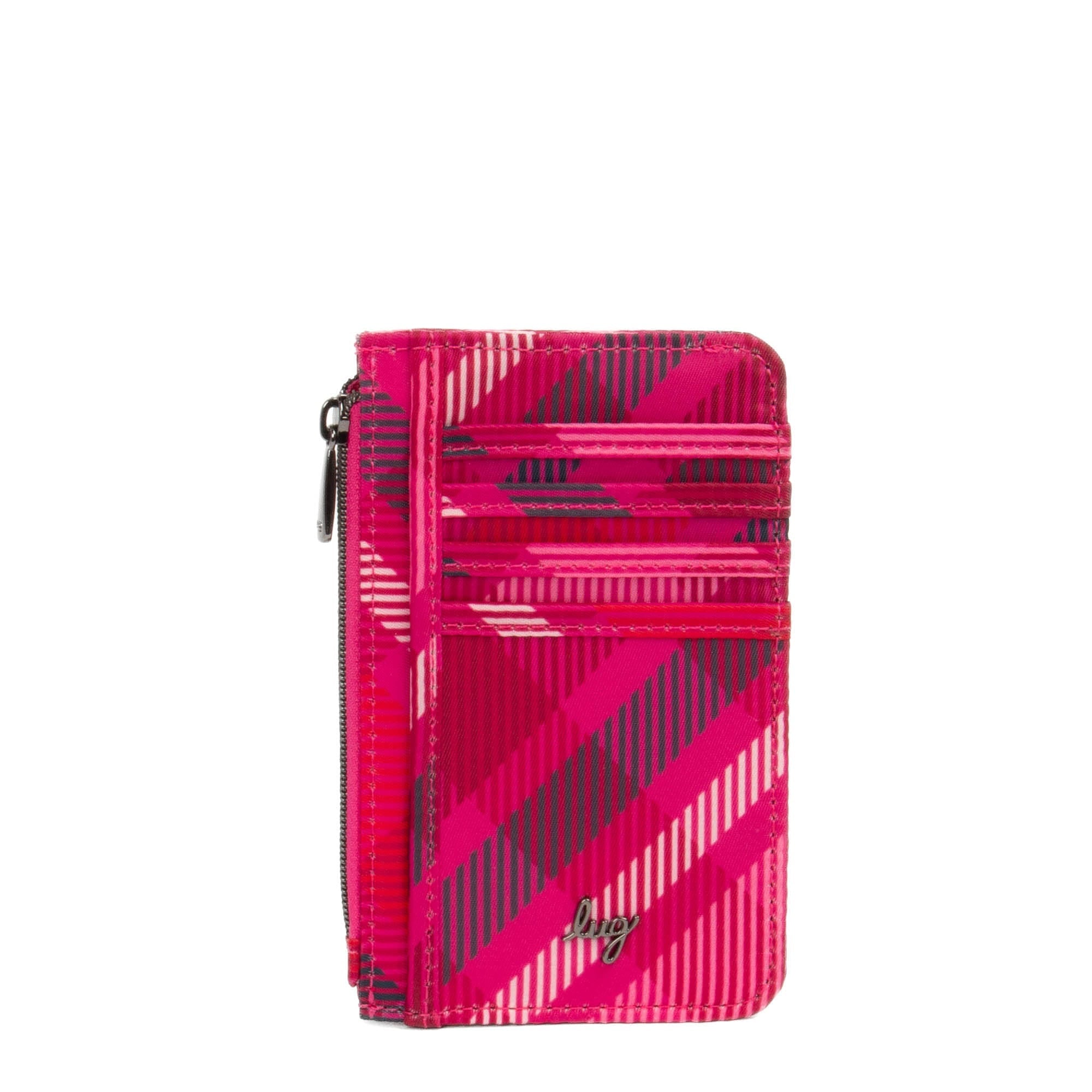 Slide RFID Card Wallet - BERRY PLAID - Slide_BerryPlaid_01_3c5c52f5-5fdb-4e98-94dc-5109ef40c310