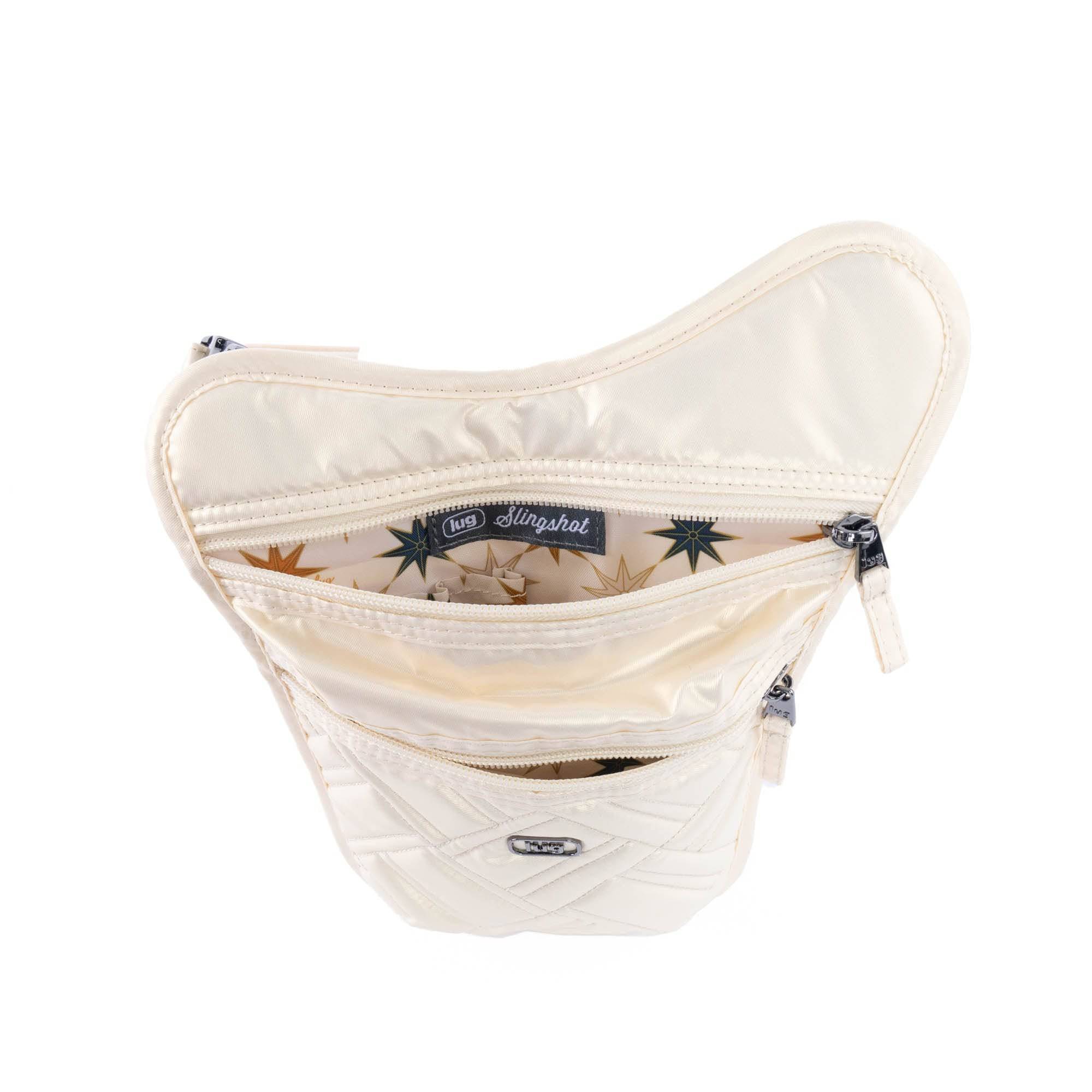 Slingshot Convertible Crossbody Bag - METALLIC CHAMPAGNE - Slingshot_MetallicChampagne_03