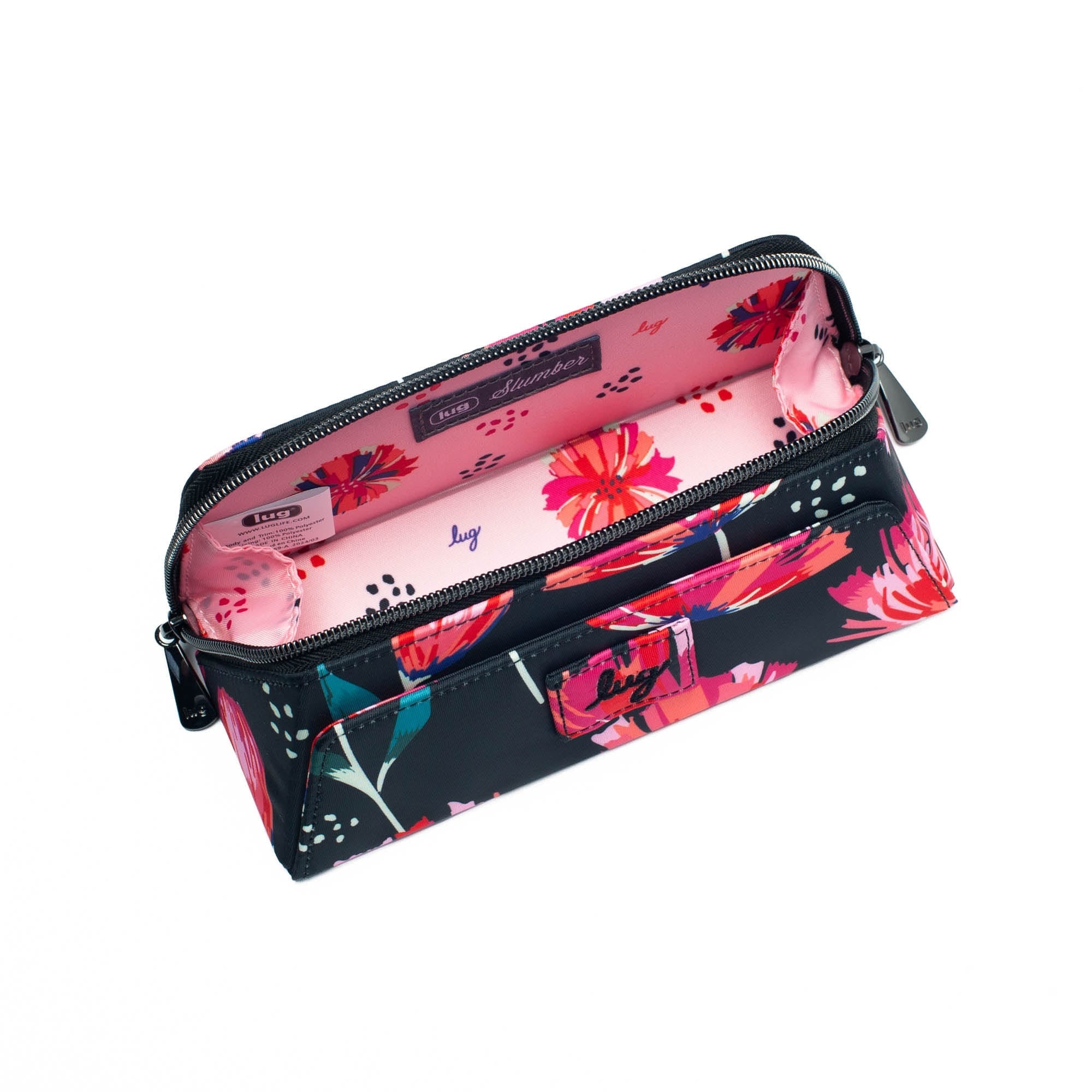 Slumber Accessory Storage Pouch - POMPOM FLORAL BLACK - Slumber_PomPomFloralBlack_06