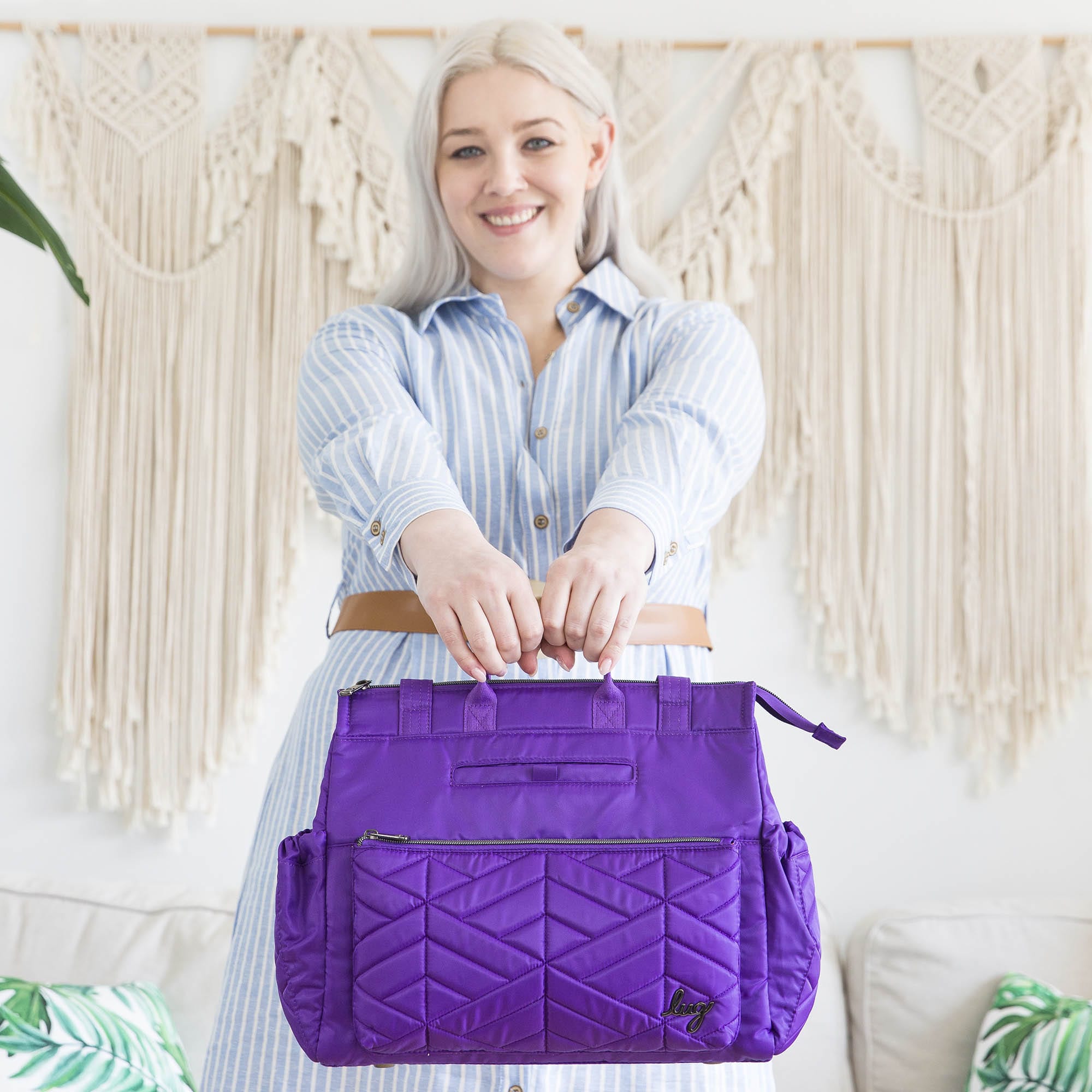 Soprano Tote Bag - GRAPE PURPLE - Soprano_Lifestyle_08