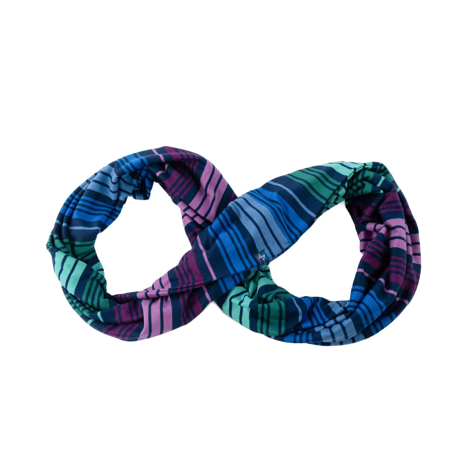 Spin Scarf - LOVE STRIPE MULTI - Spin_LoveStripeMulti_01