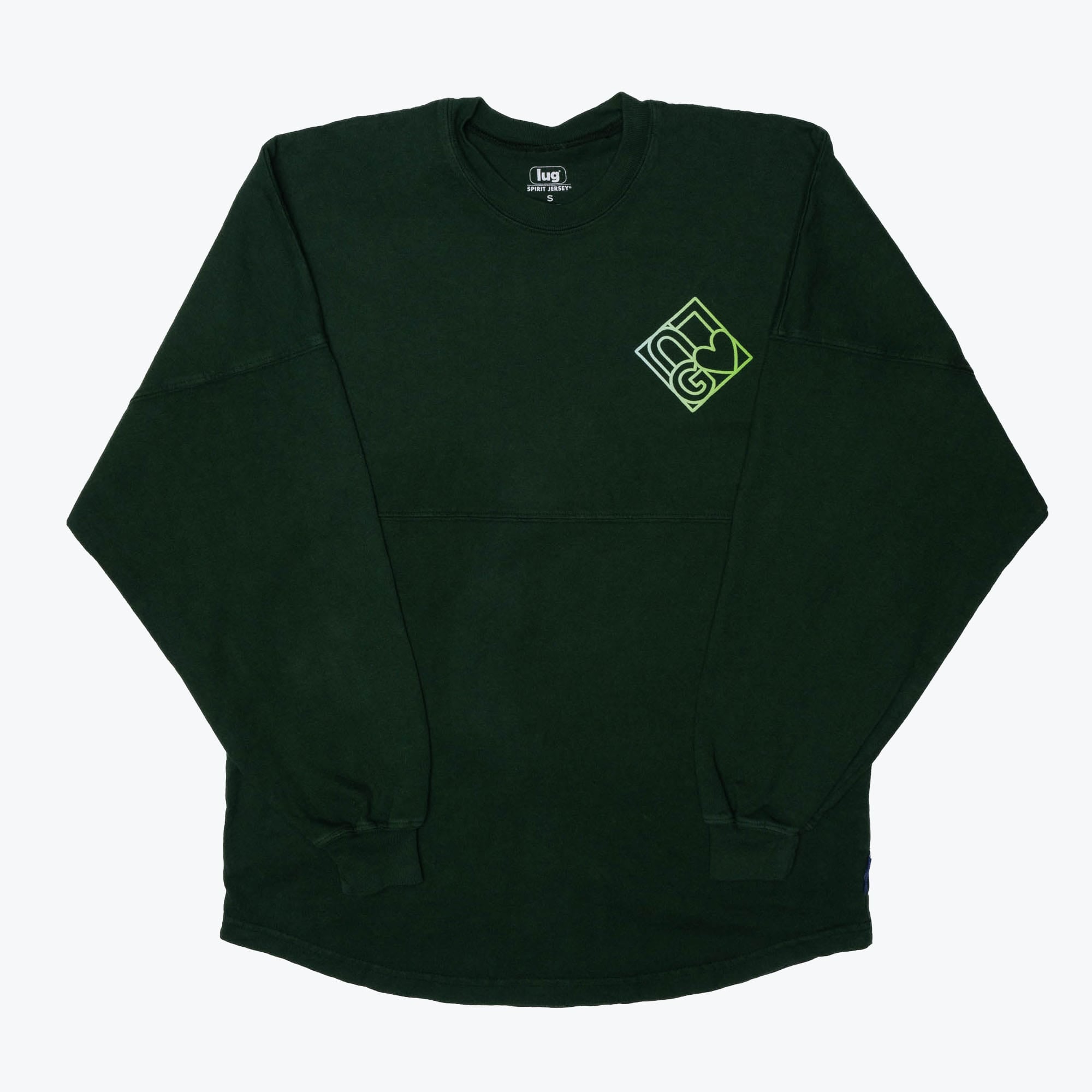 Lug x Spirit Jersey® - Live Life in Color - LIVE LIFE IN COLOR - GREEN - SpiritJersey_Green_LiveLifeinColor_Flatlay_01