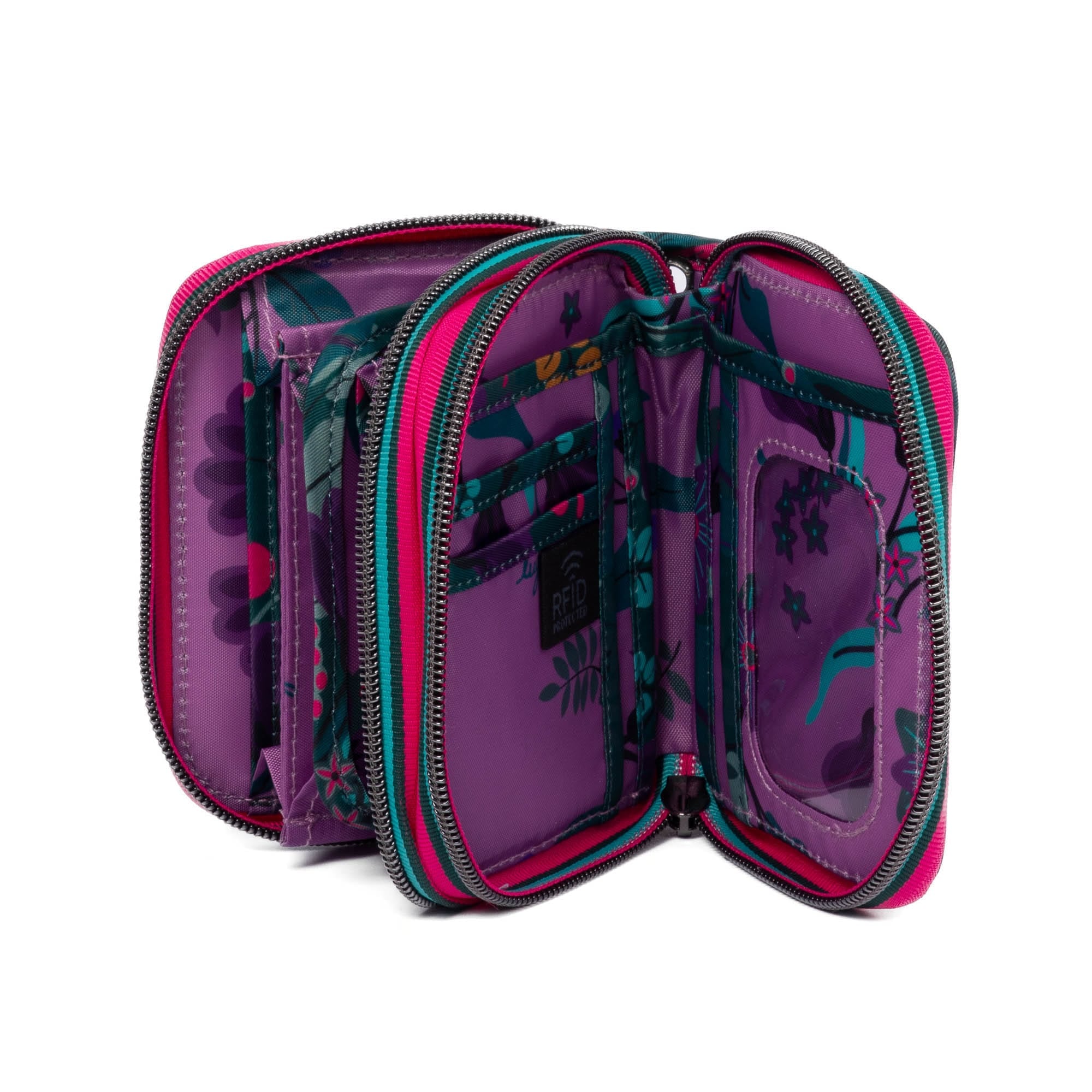 Splits SE RFID Wallet - EVERMORE FLORA GREEN - SplitsSE_EvermoreFloraGreen_05