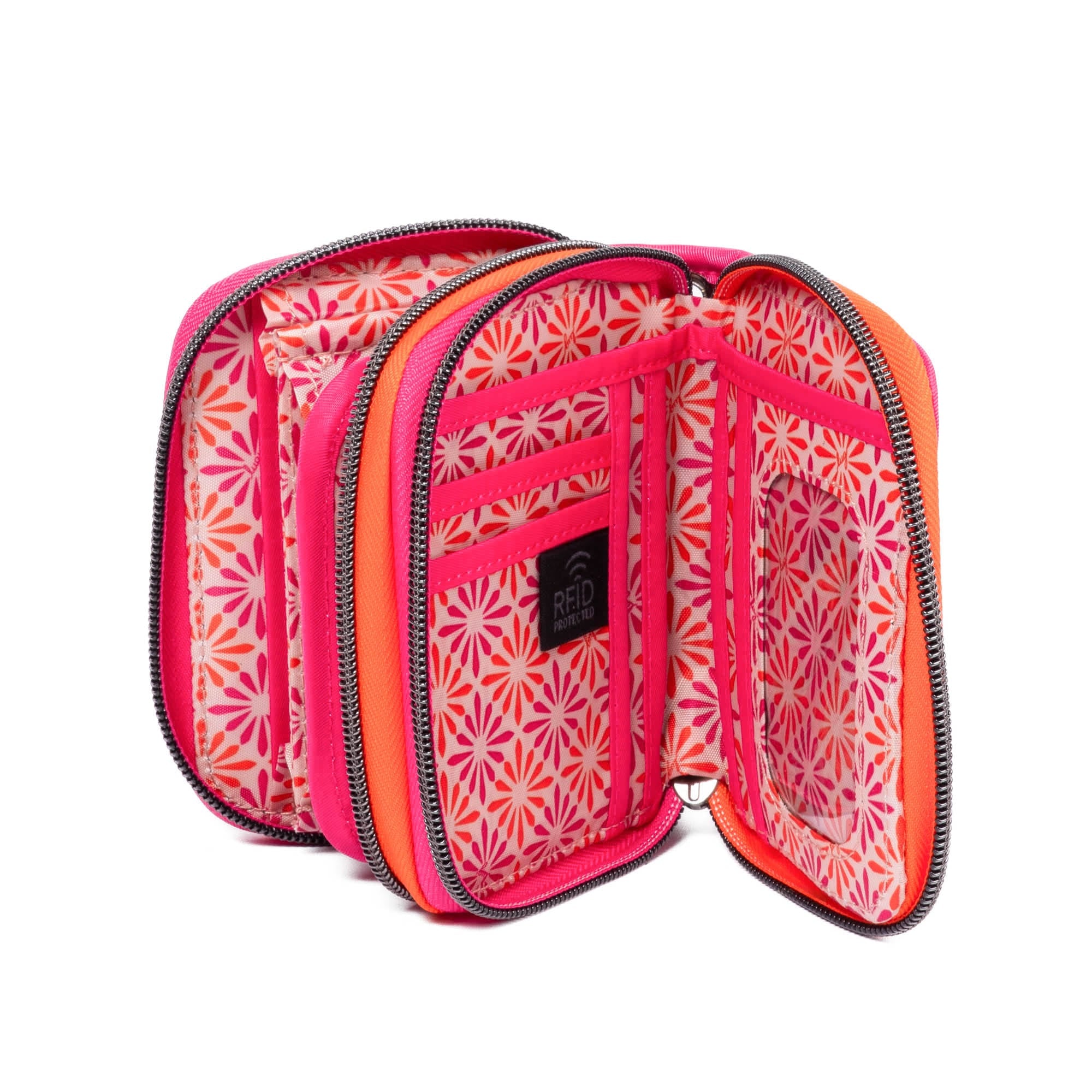Splits SE RFID Wallet - ROSETTE PINK - SplitsSE_RosettaPink_05
