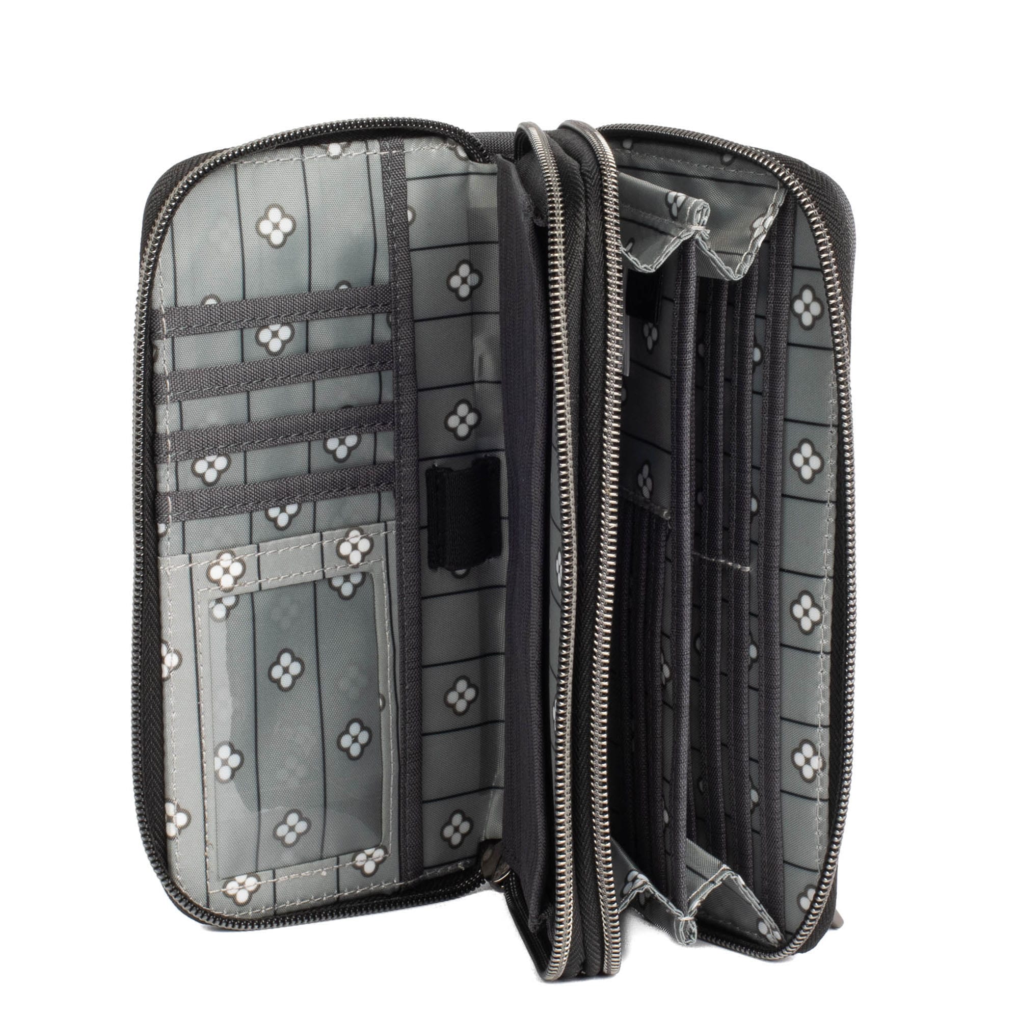 Splits XL Wristlet RFID Wallet - BRUSHED GREY - SplitsXL_BrushedGrey_04