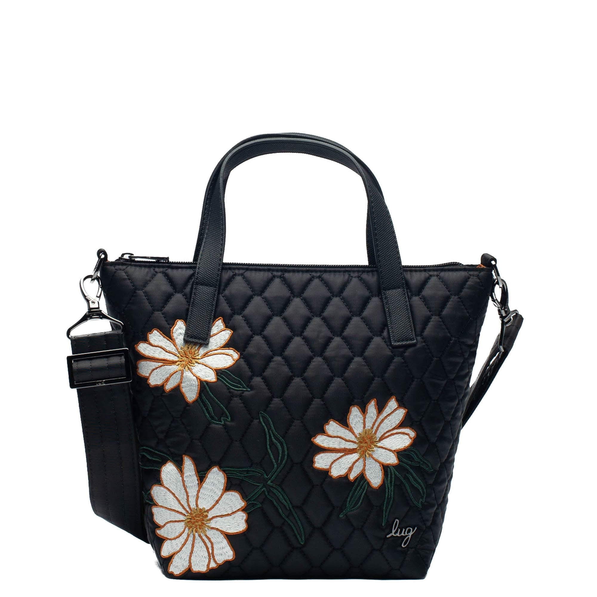 Sprinkler Crossbody Bag - BLACK DAISY EMBROIDERY - Sprinkler_BlackDaisy_01