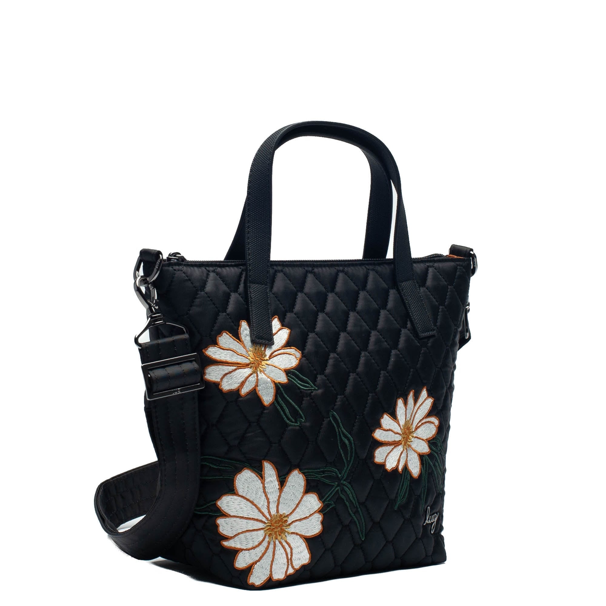 Sprinkler Crossbody Bag - BLACK DAISY EMBROIDERY - Sprinkler_BlackDaisy_02