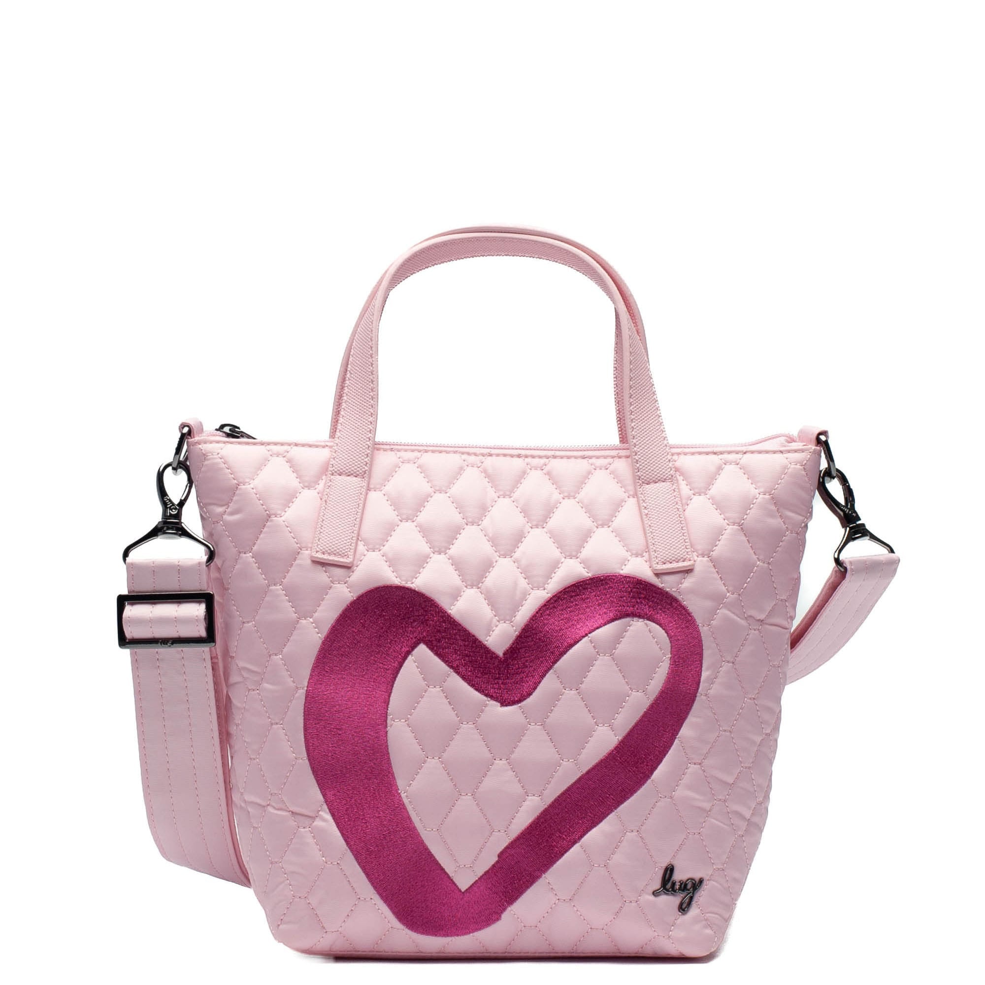 Sprinkler Crossbody Bag - BUBBLE PINK HEART EMBROIDERY - Sprinkler_BubblePinkHeart_01