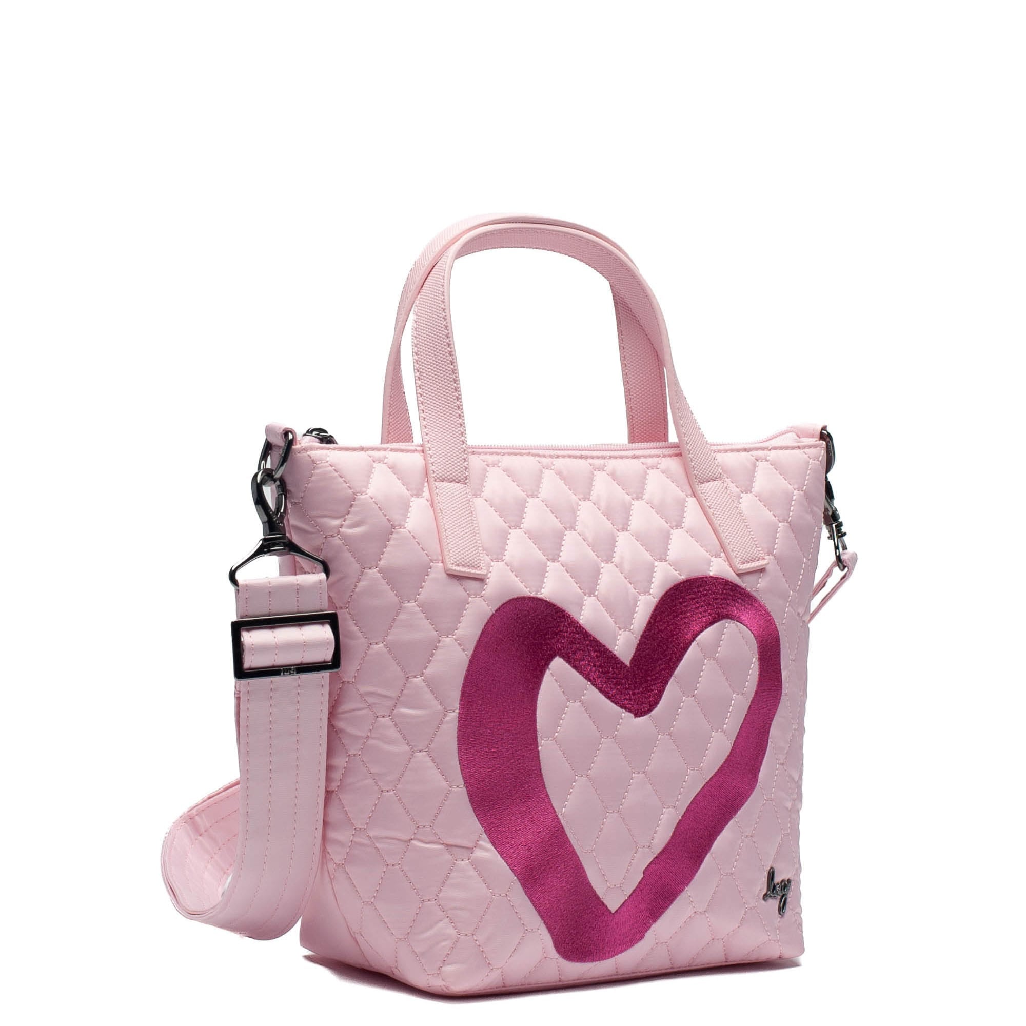 Sprinkler Crossbody Bag - BUBBLE PINK HEART EMBROIDERY - Sprinkler_BubblePinkHeart_02