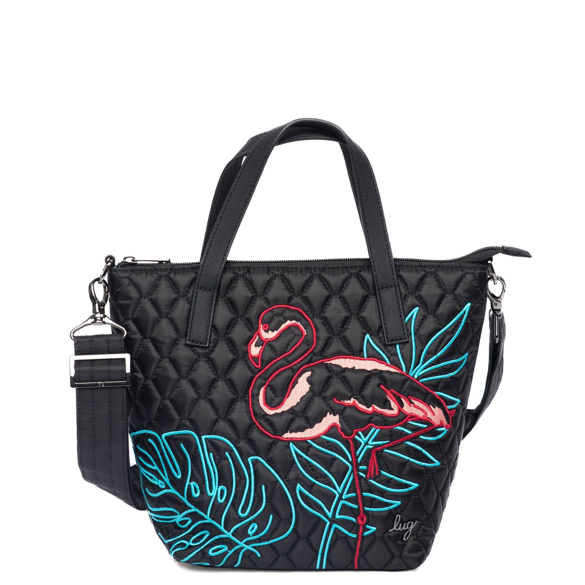 Sprinkler Crossbody Bag - FLAMINGO BLACK EMBROIDERY - Sprinkler_FlamingoBlack_01