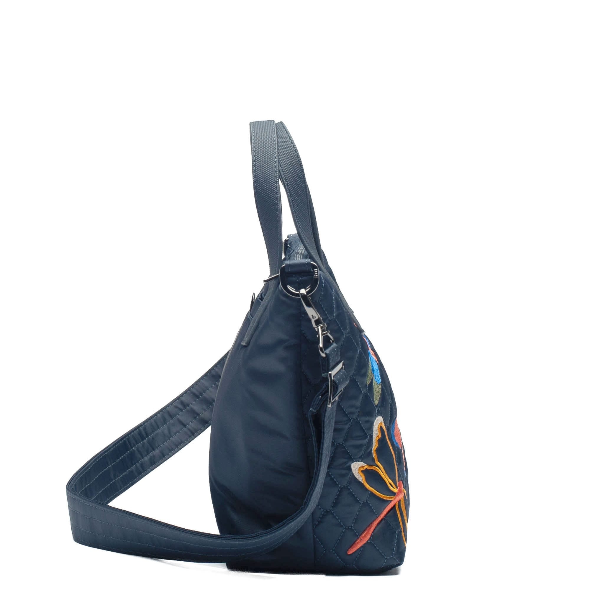 Sprinkler Crossbody Bag - INDIGO DRAGONFLY EMBROIDERY - Sprinkler_IndigoDragonfly_03