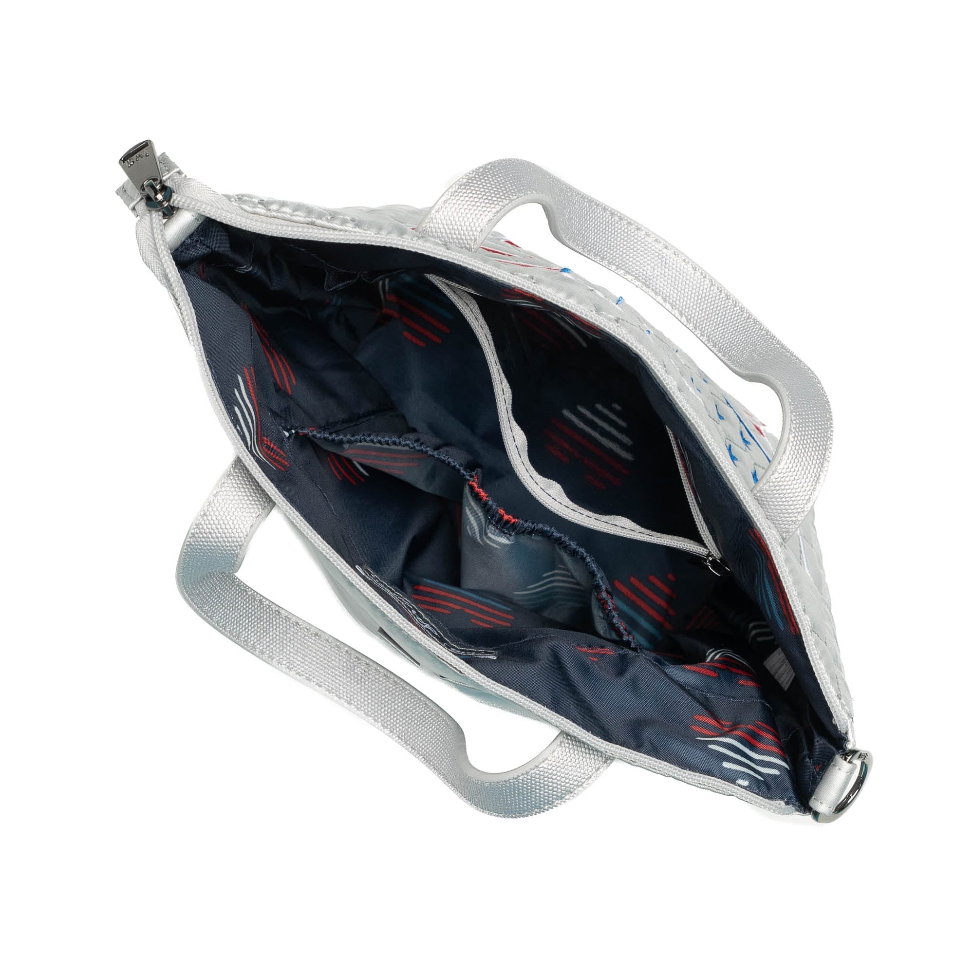 Sprinkler Crossbody Bag - METALLIC SILVER PATRIOTIC EMBROIDERY - Sprinkler_MetallicSilverPatriotic_05